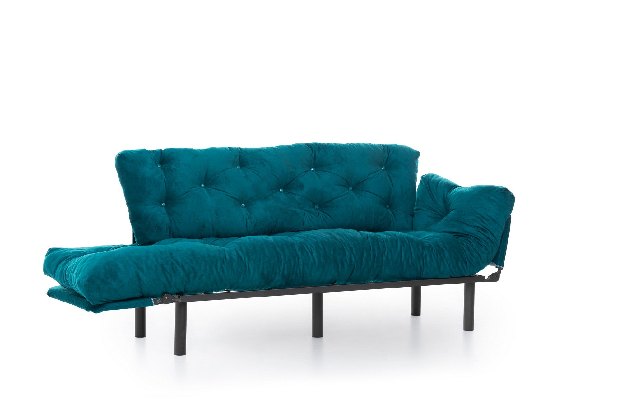Sofá-cama de 3 lugares-Nitta-Verde Gasolina