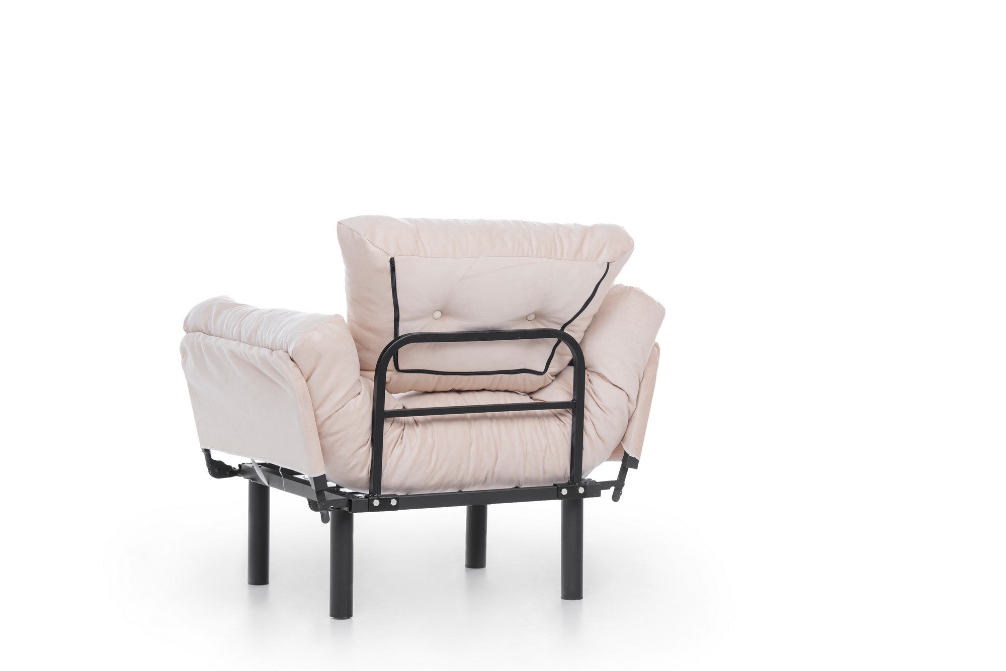 Poltrona moderna – 95 x 85 x 70 cm – Creme – Poliéster