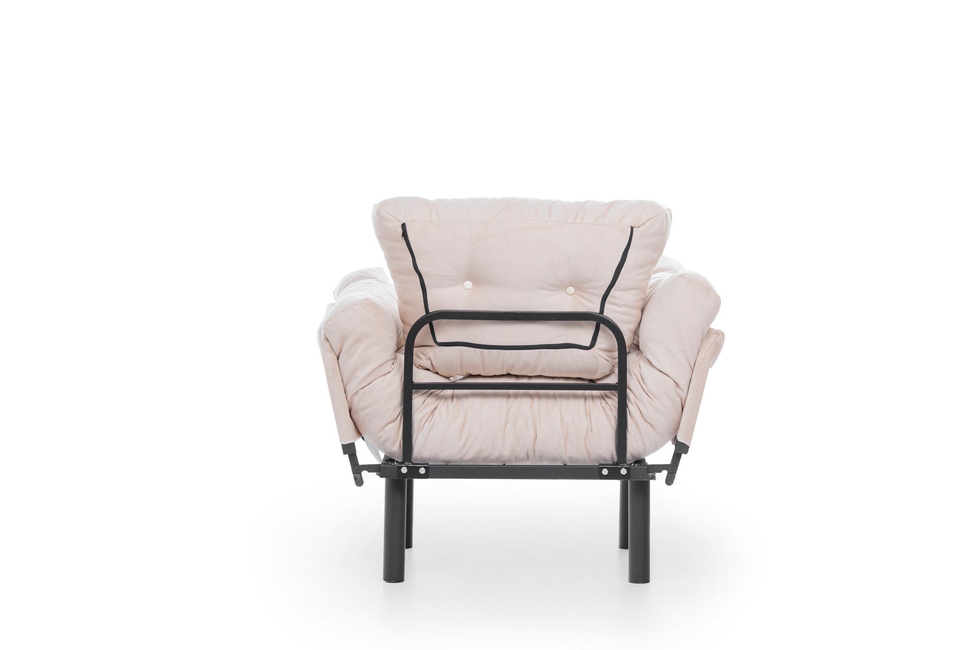 Poltrona moderna – 95 x 85 x 70 cm – Creme – Poliéster