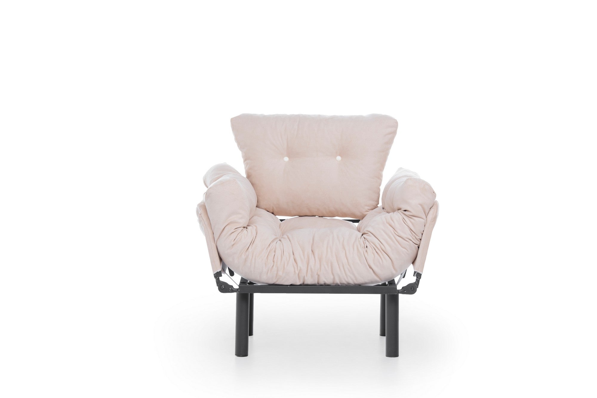 Poltrona moderna – 95 x 85 x 70 cm – Creme – Poliéster