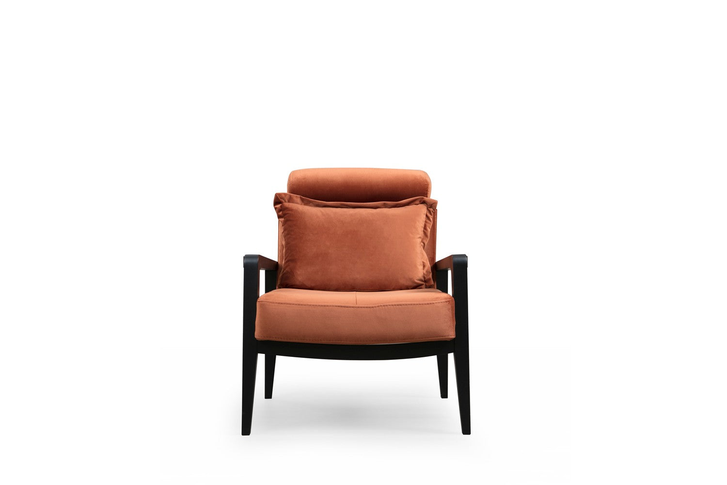Poltrona – 77x90x84 cm – cor canela – madeira de faia