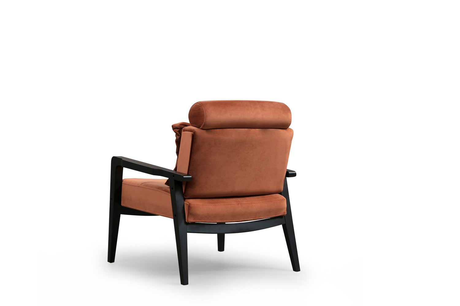Poltrona – 77x90x84 cm – cor canela – madeira de faia