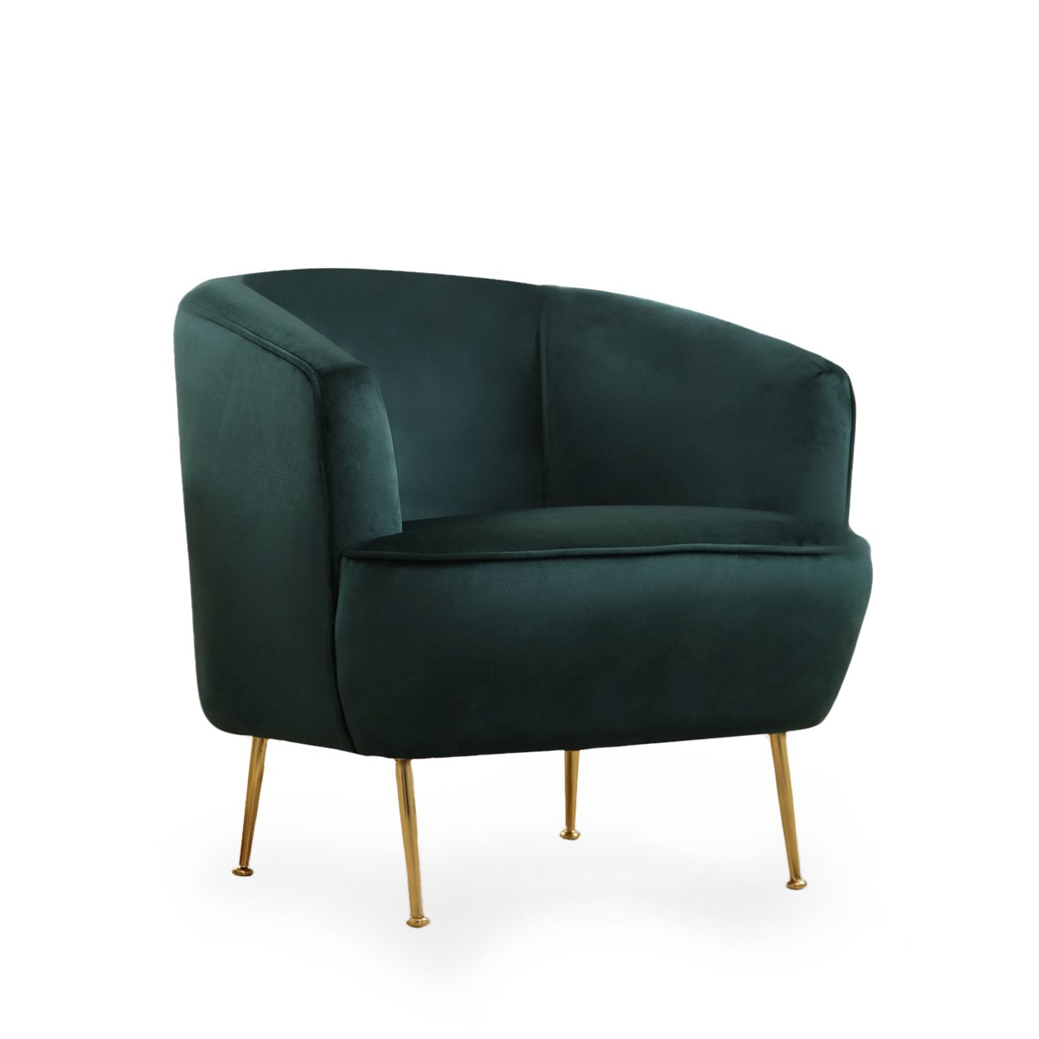 Poltrona – 83x75x72 cm – Verde – Madeira de Faia, Aglomerado, Poliéster, Metal