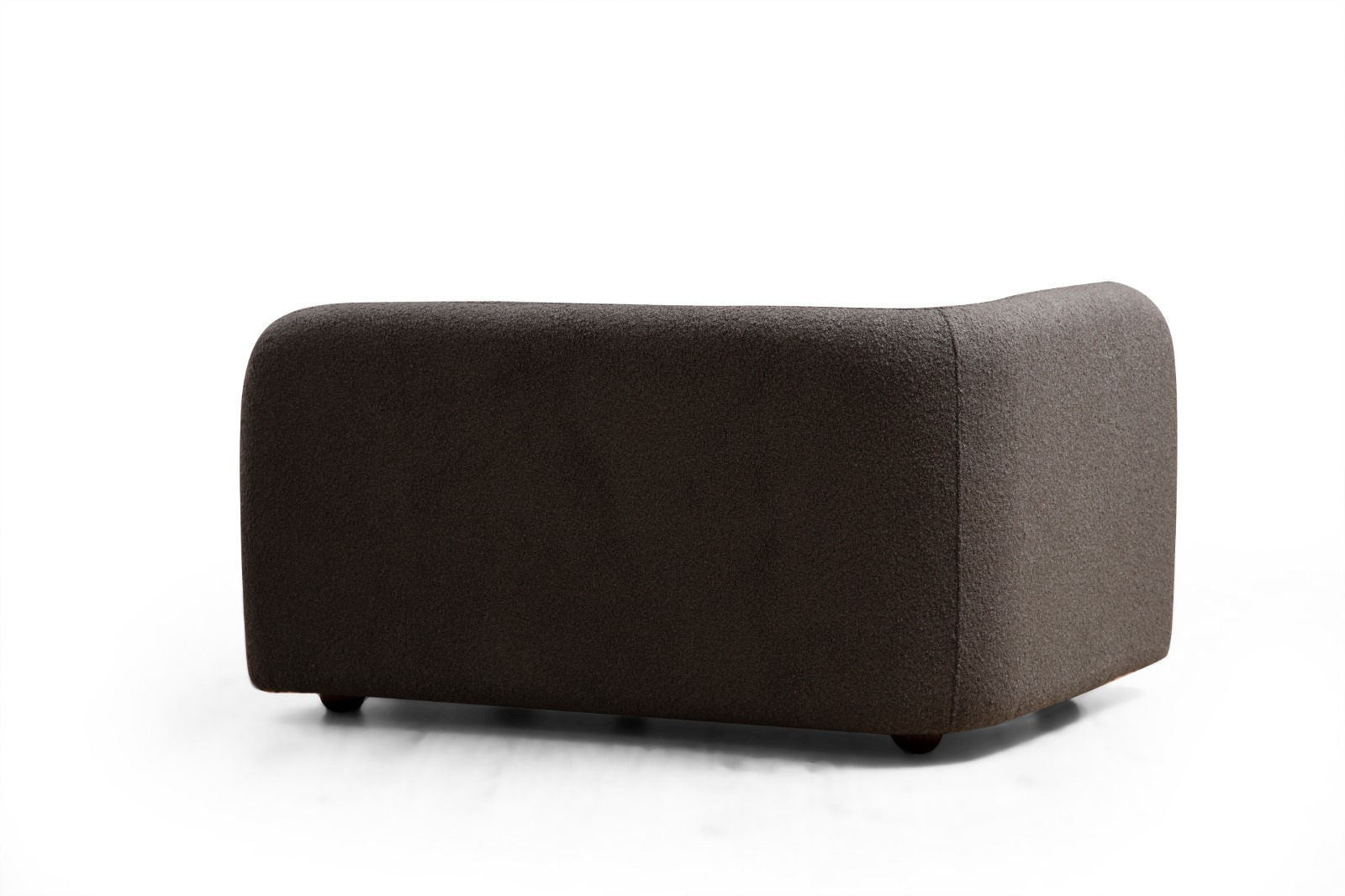 Sofá moderno de 3 lugares, tecido cinza, 228 x 90 x 74 cm | Estrutura de madeira de faia, pernas de nogueira, 2 almofadas incluídas | Elegante e confortável para casa e hotel