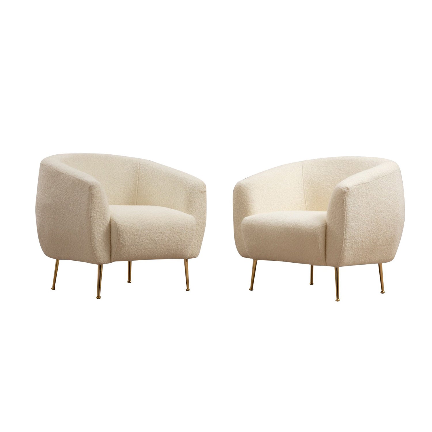 Poltrona Elegante – 70 cm x 82 cm x 80 cm – Creme – Madeira de Faia e Aglomerado