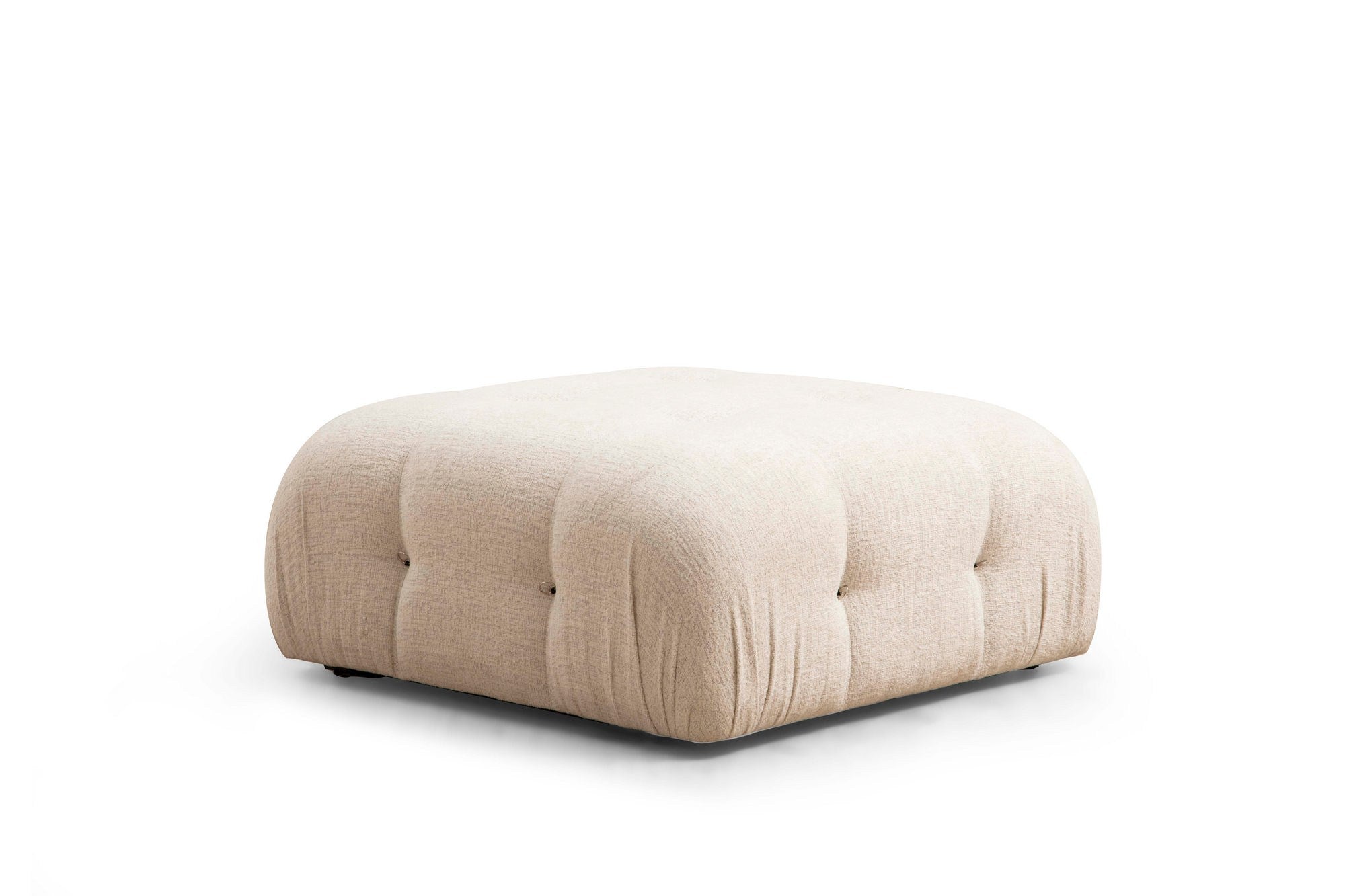 Sofá de canto elegante, creme, 288 x 190 x 95 cm | Estrutura em madeira de faia e aglomerado, 100% poliéster, encosto e braço removíveis | Perfeito para casas escandinavas