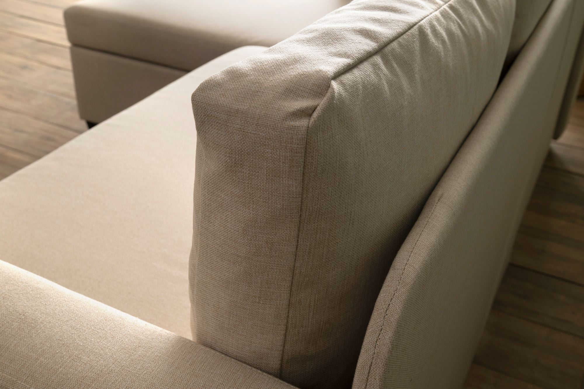 Sofá-cama de canto-Kado-Creme