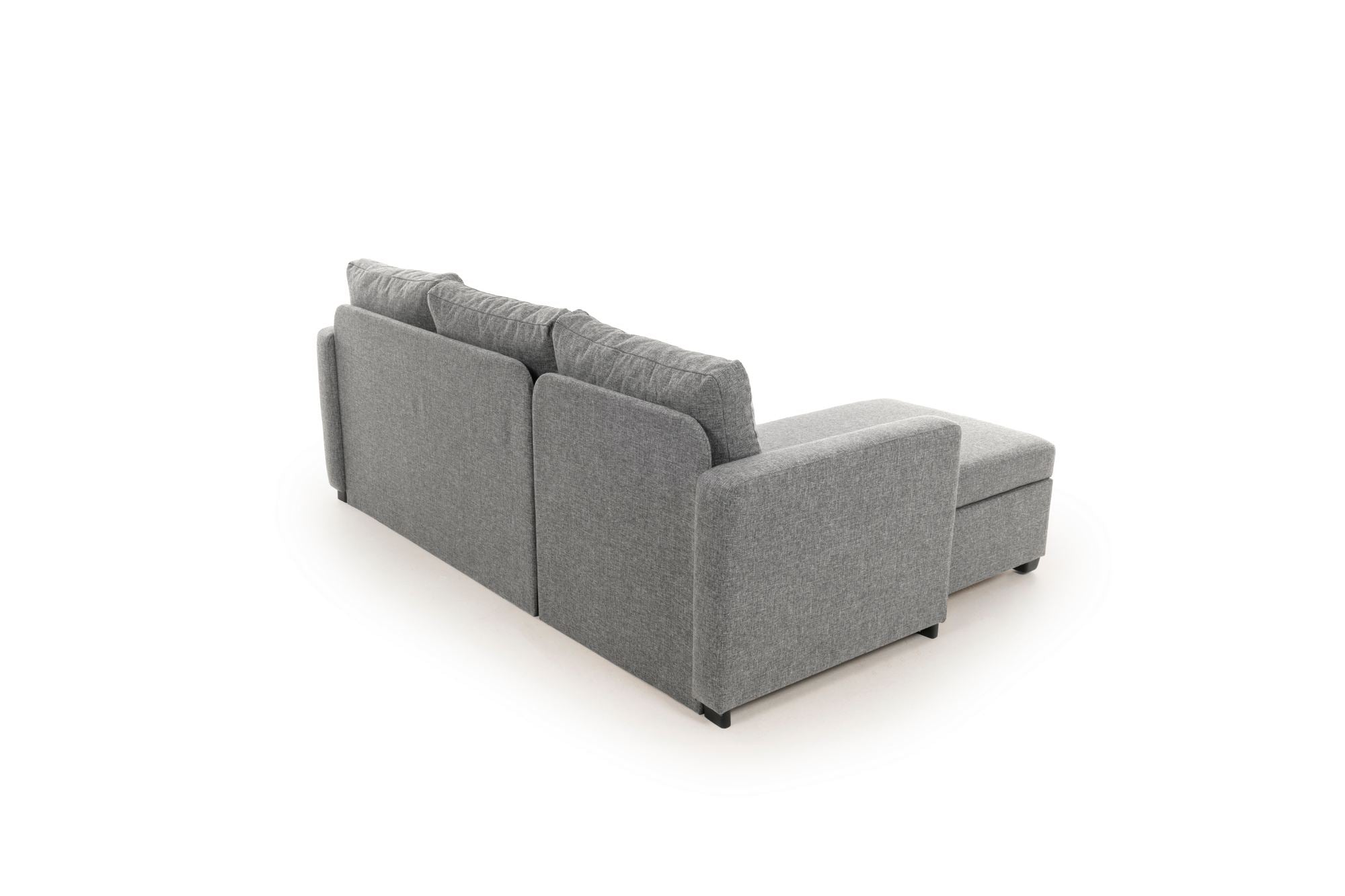Sofá-cama de canto-Kado-Cinza claro