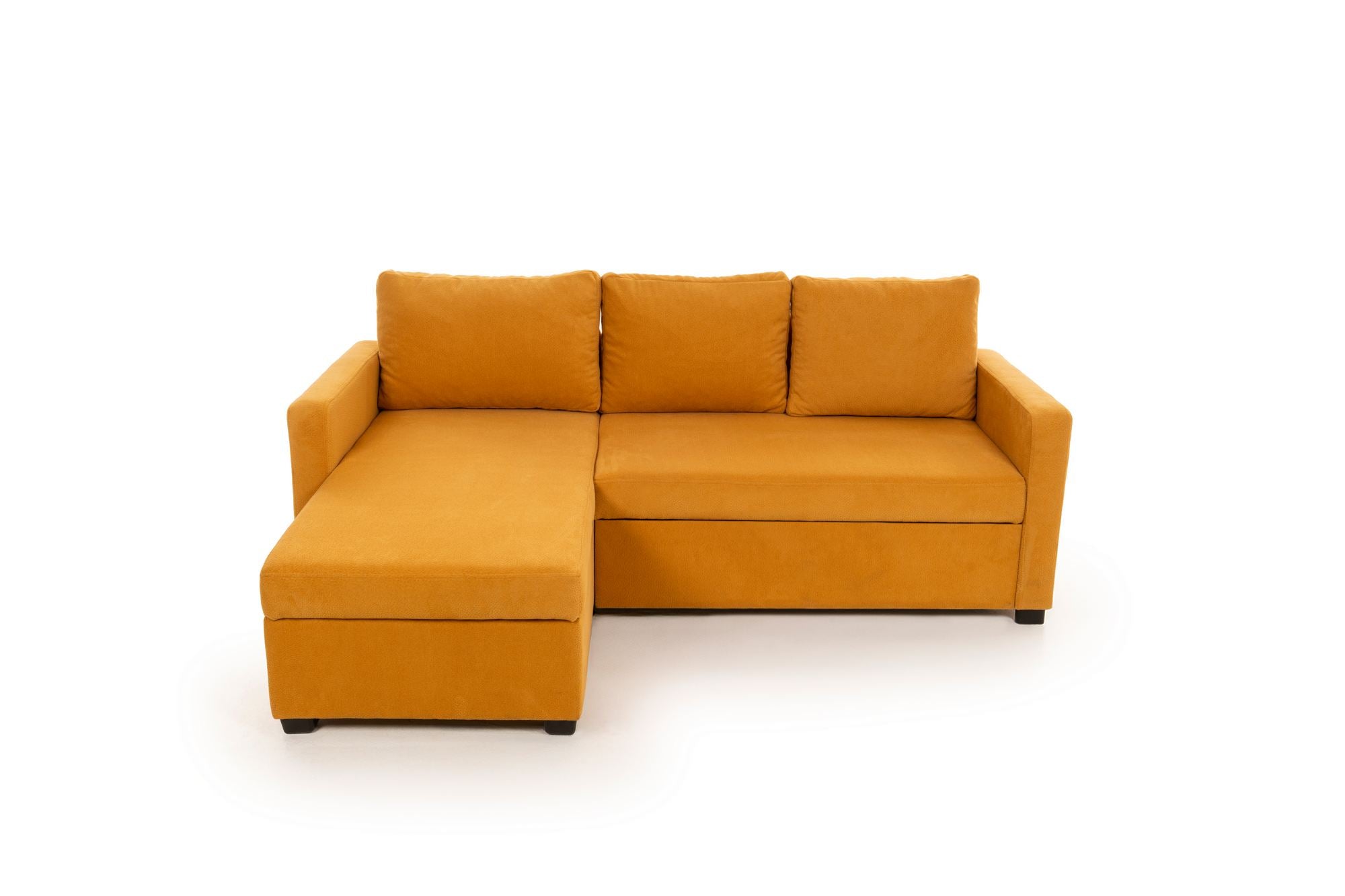 Sofá-cama de canto-Kado-Mostarda