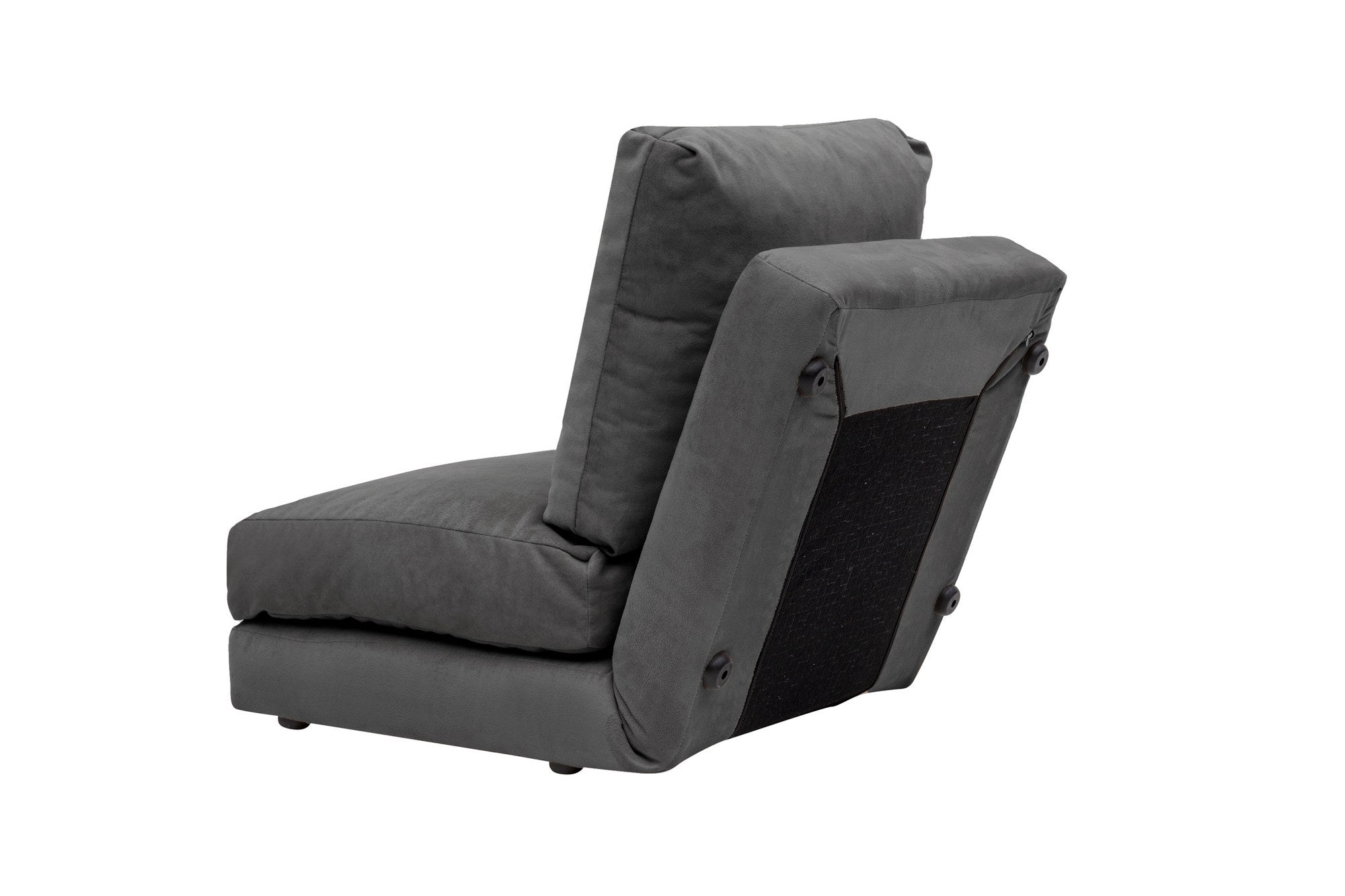 Sofá-cama versátil de 1 lugar, cinza, 185 x 60 cm | Estrutura 100% metálica, tecido 100% poliéster | Encosto ajustável em 5 níveis, fácil conversão de cadeira em cama
