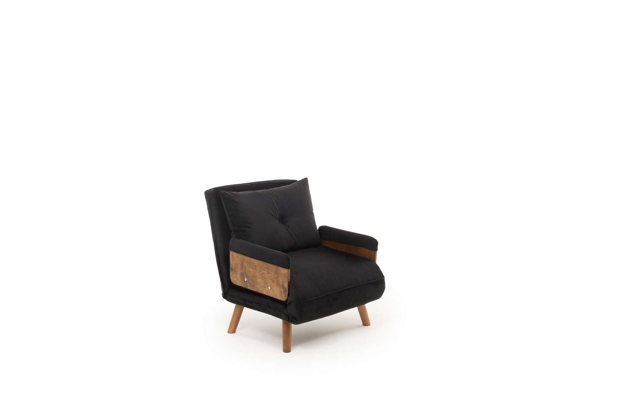 Sofá-cama de 1 lugar-Cosmo-Preto
