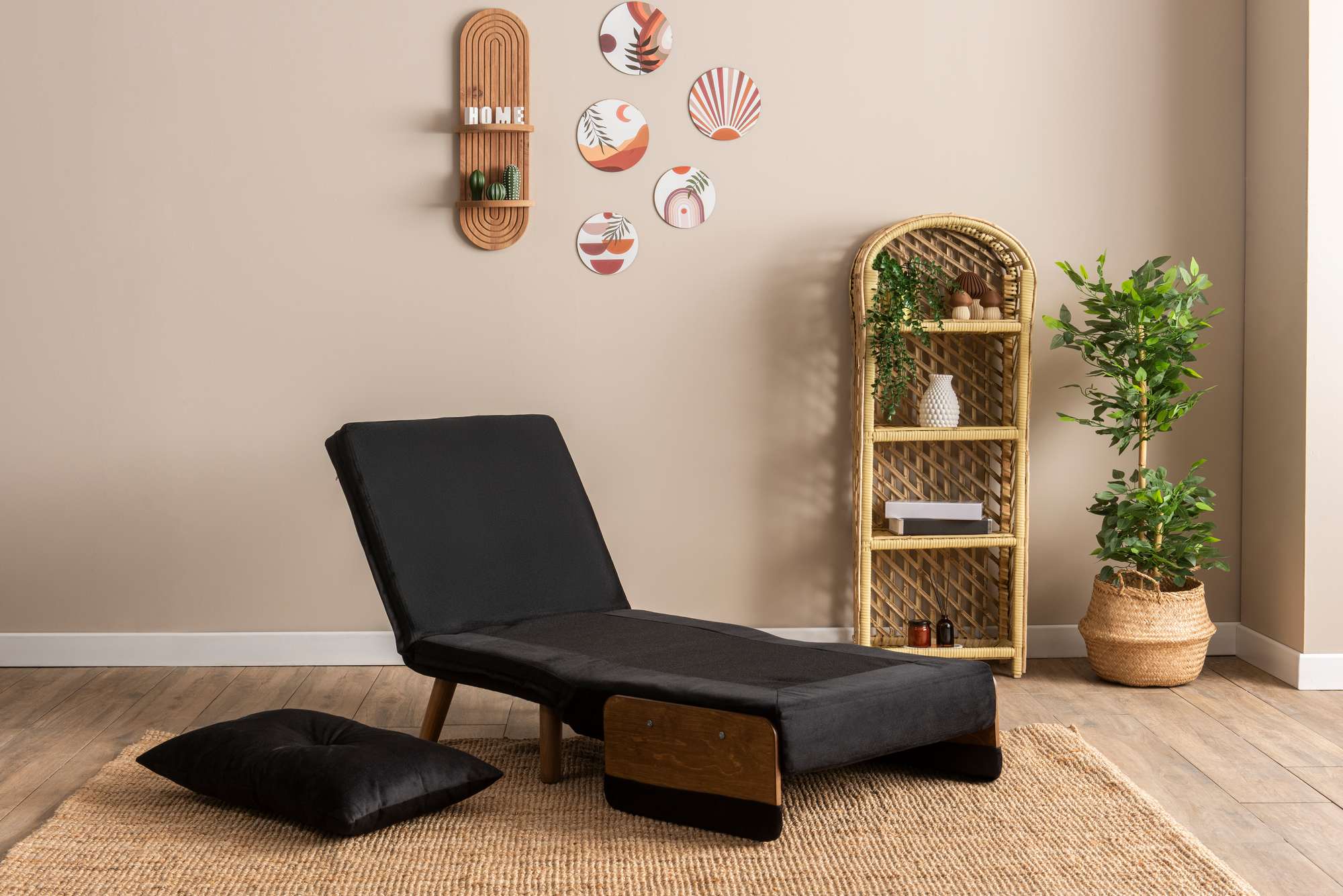 Sofá-cama de 1 lugar-Cosmo-Preto