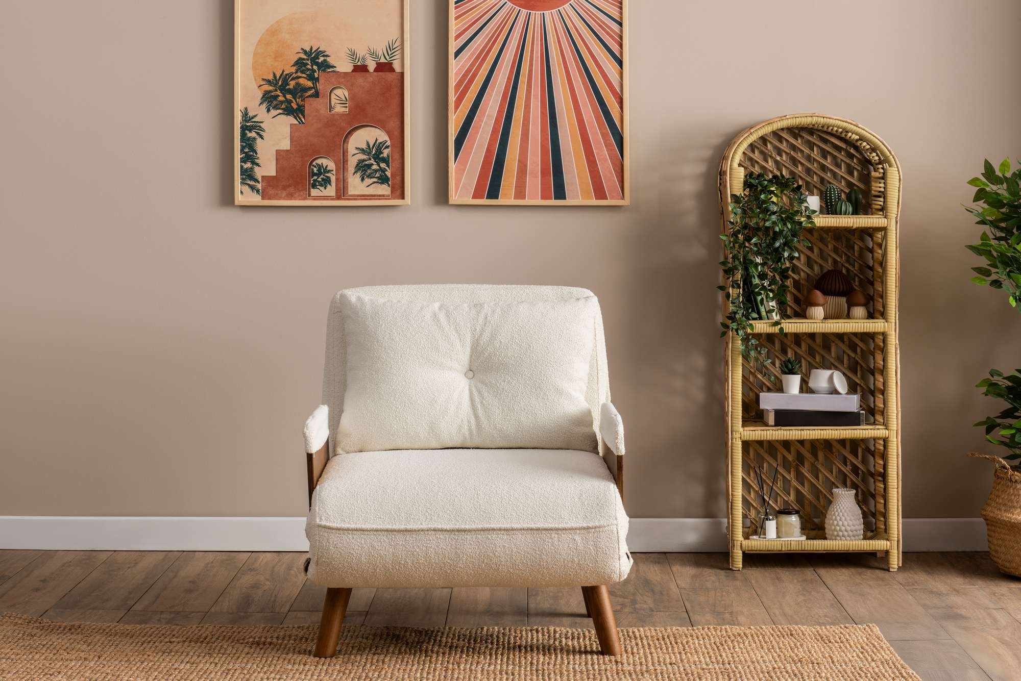 Sofá-cama de 1 lugar-Cosmo-Branco