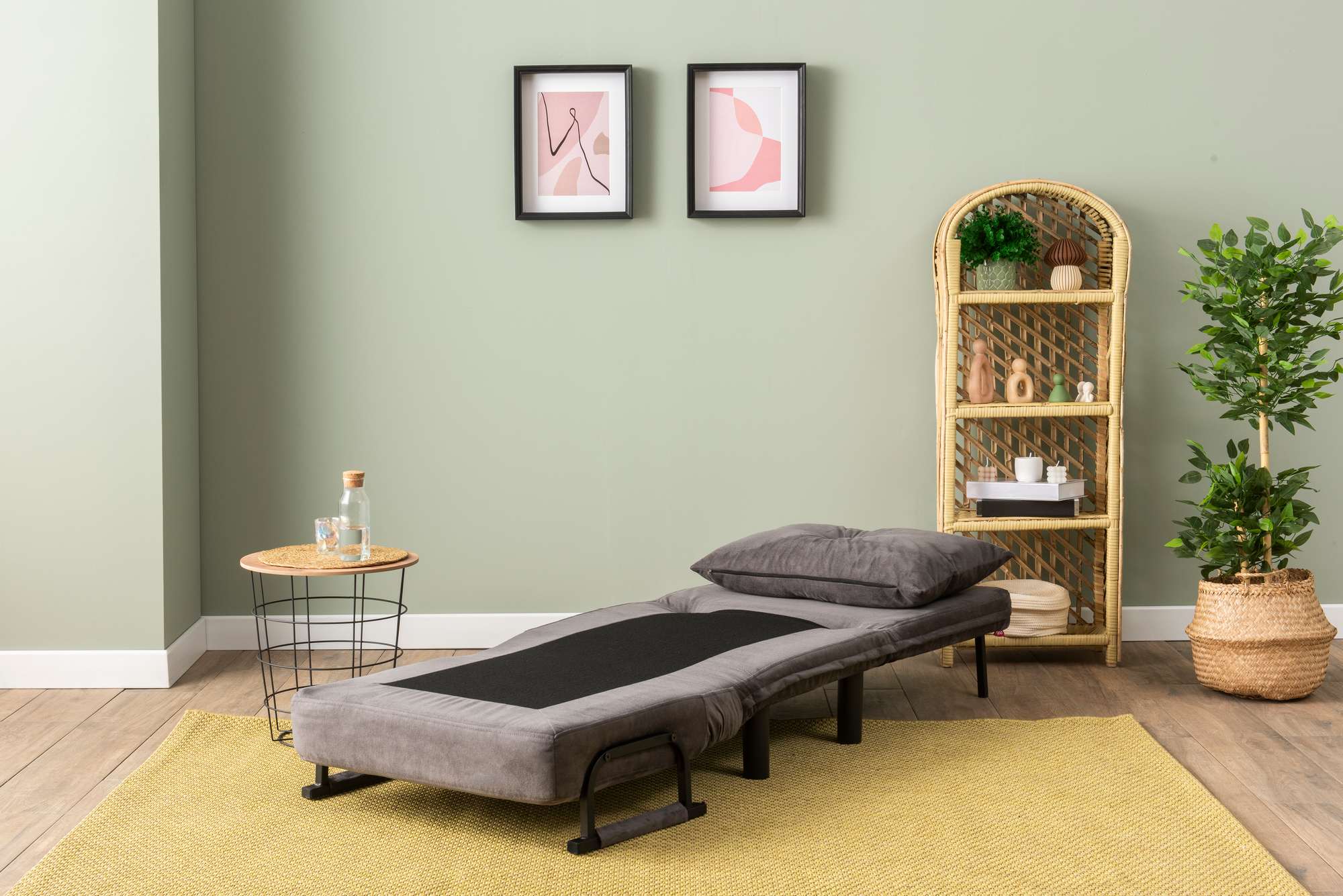 Sofá-cama de 1 lugar-Sento-Cinza
