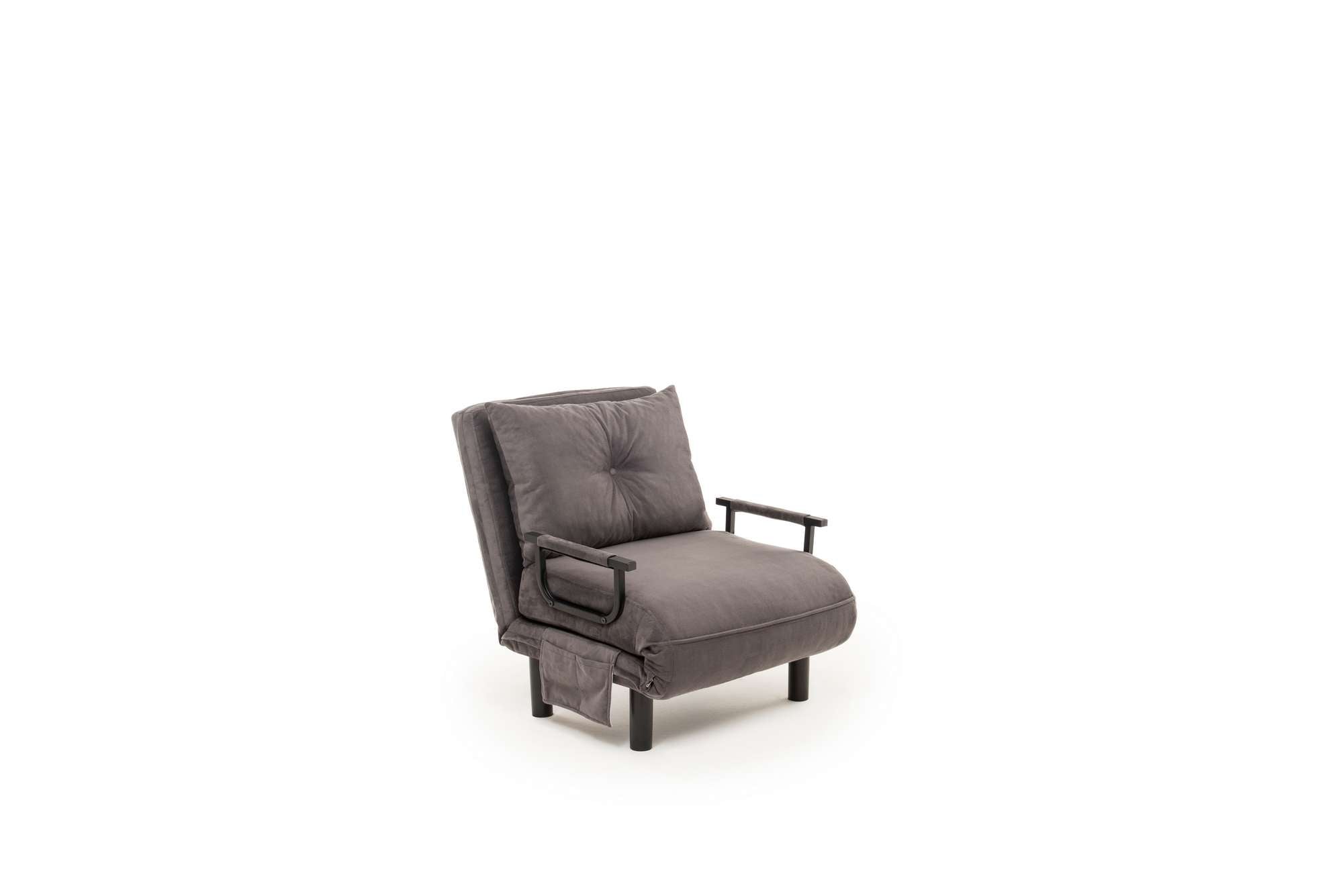 Sofá-cama de 1 lugar-Sento-Cinza