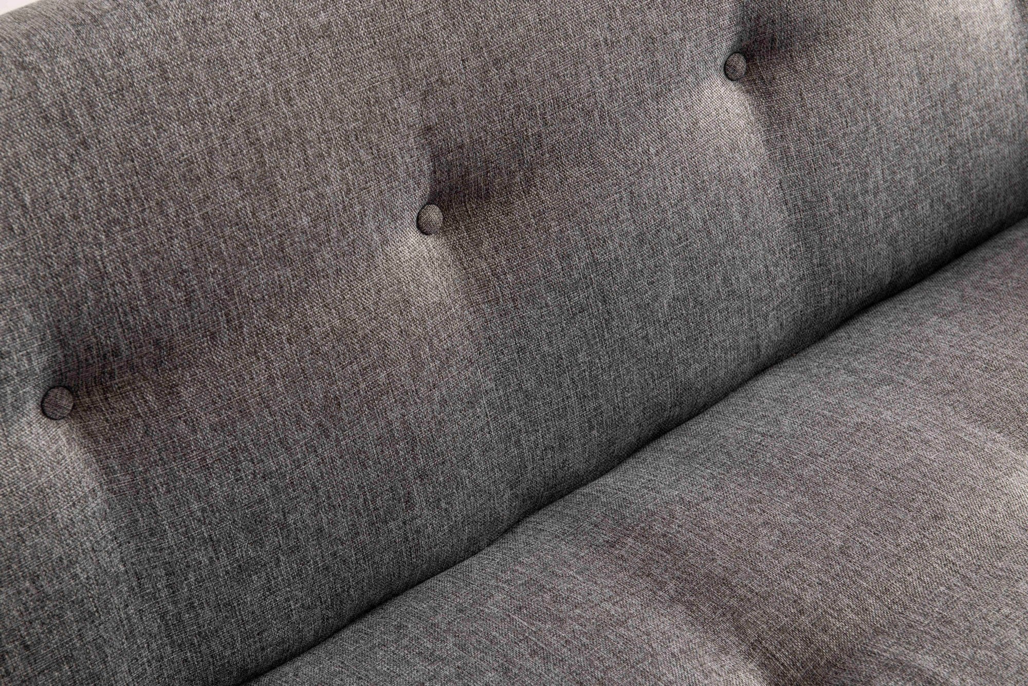 Sofá-cama cinza claro de 3 lugares, estrutura 100% metálica, 200 cm de largura, tamanho da cama 180 x 102 cm | Espuma média-dura, tecido lavável, design elegante e funcional