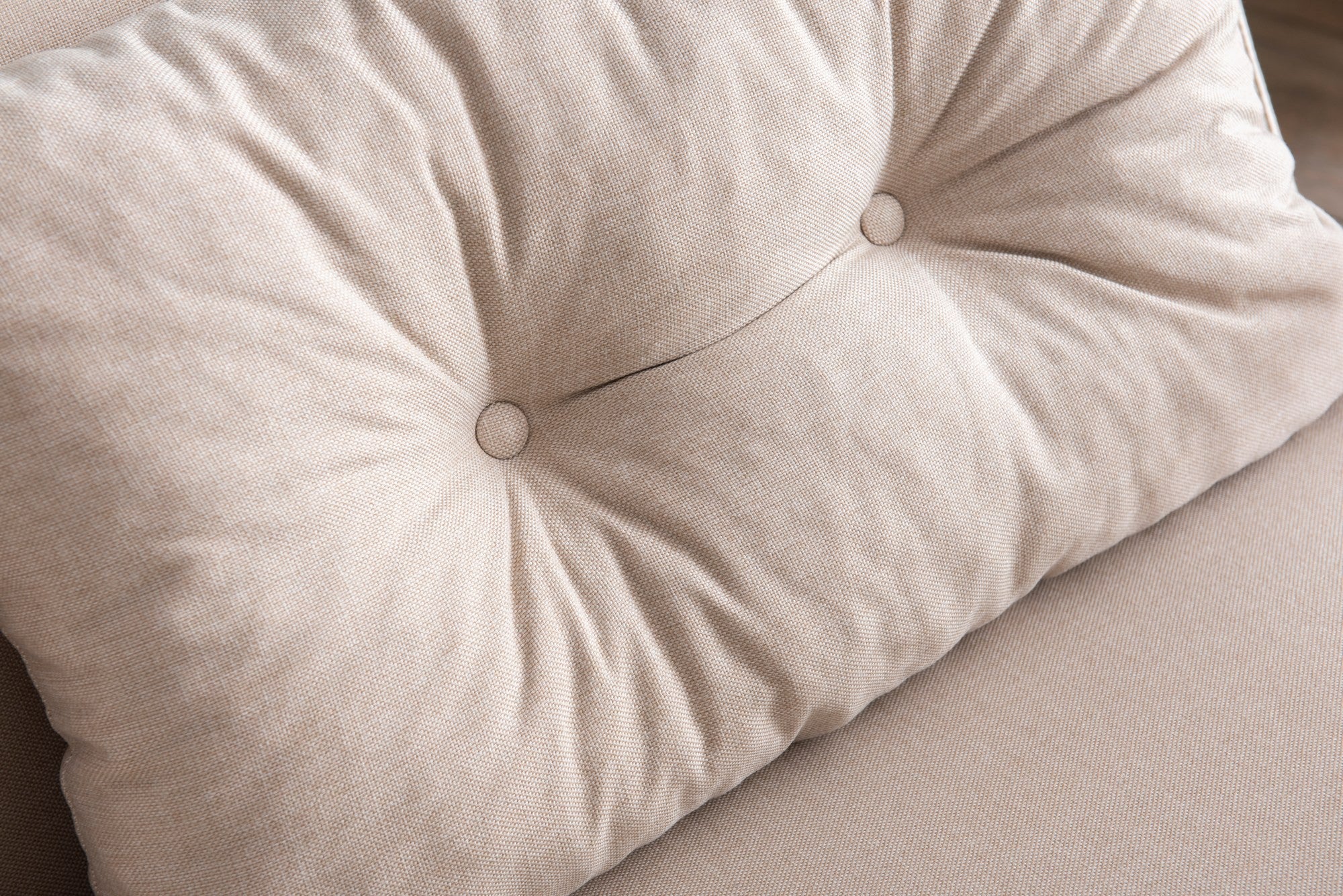 Sofá-cama elegante de 2 lugares, tecido de linho creme, estrutura 100% metálica | Encosto ajustável em 14 níveis, fácil conversão, peso máximo de 200 kg | Perfeito para espaços modernos