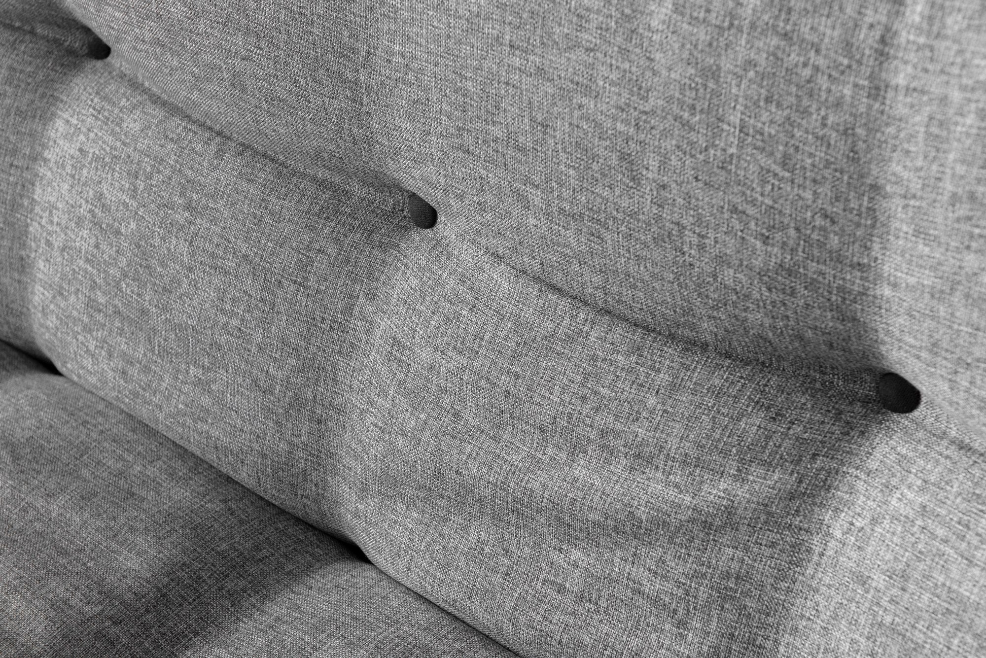 Sofá-cama versátil de 3 lugares, tecido de linho cinza claro, estrutura 100% metálica | Encosto multiposições, capacidade de 200 kg | Perfeito para sala de estar e quarto de hóspedes