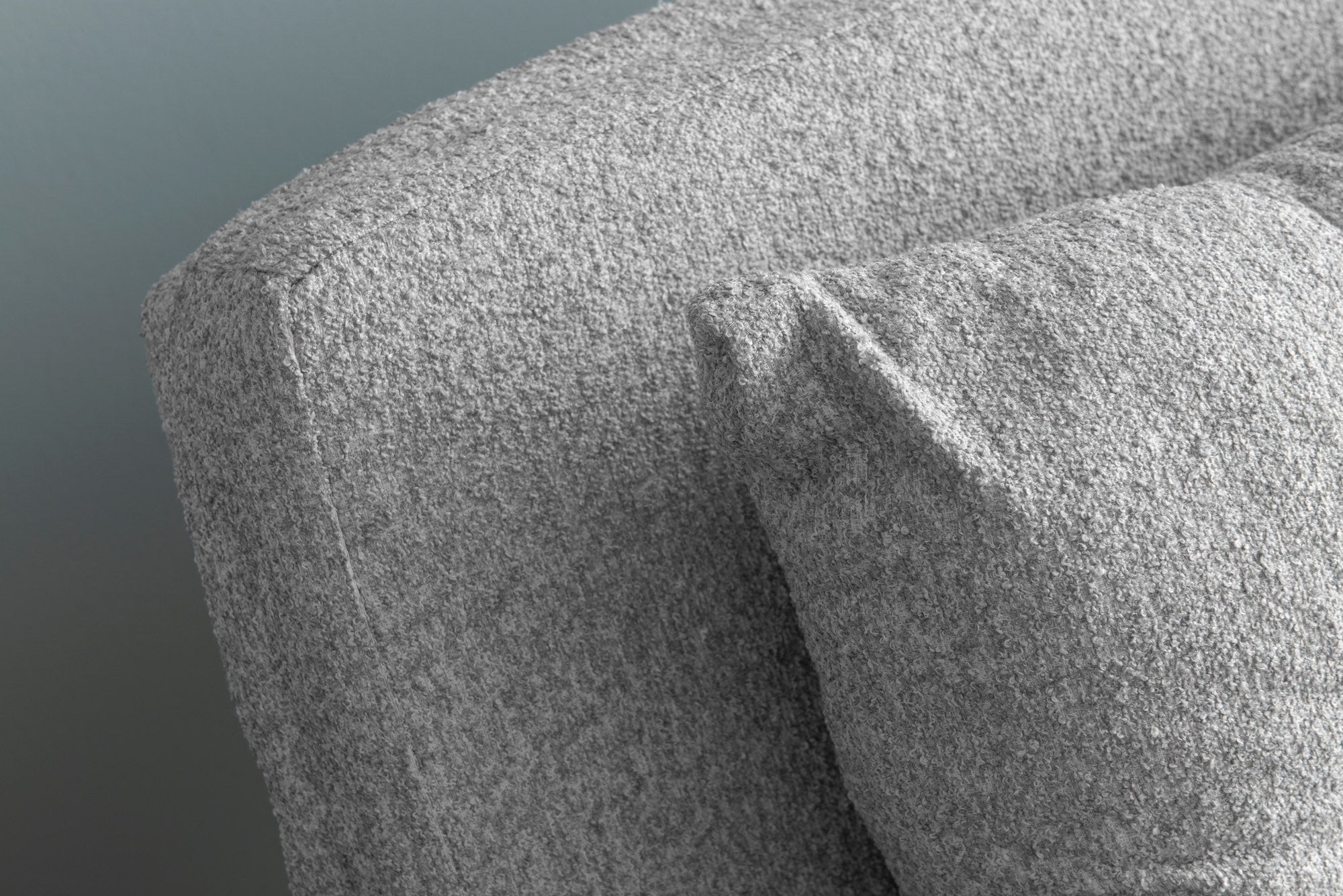 Sofá-cama versátil de 1 lugar, tecido Teddy cinza, 80 x 79 x 80 cm | Estrutura 100% metálica, encosto ajustável de 14 níveis, espuma DNS alta e confortável | Perfeito para espaços pequenos
