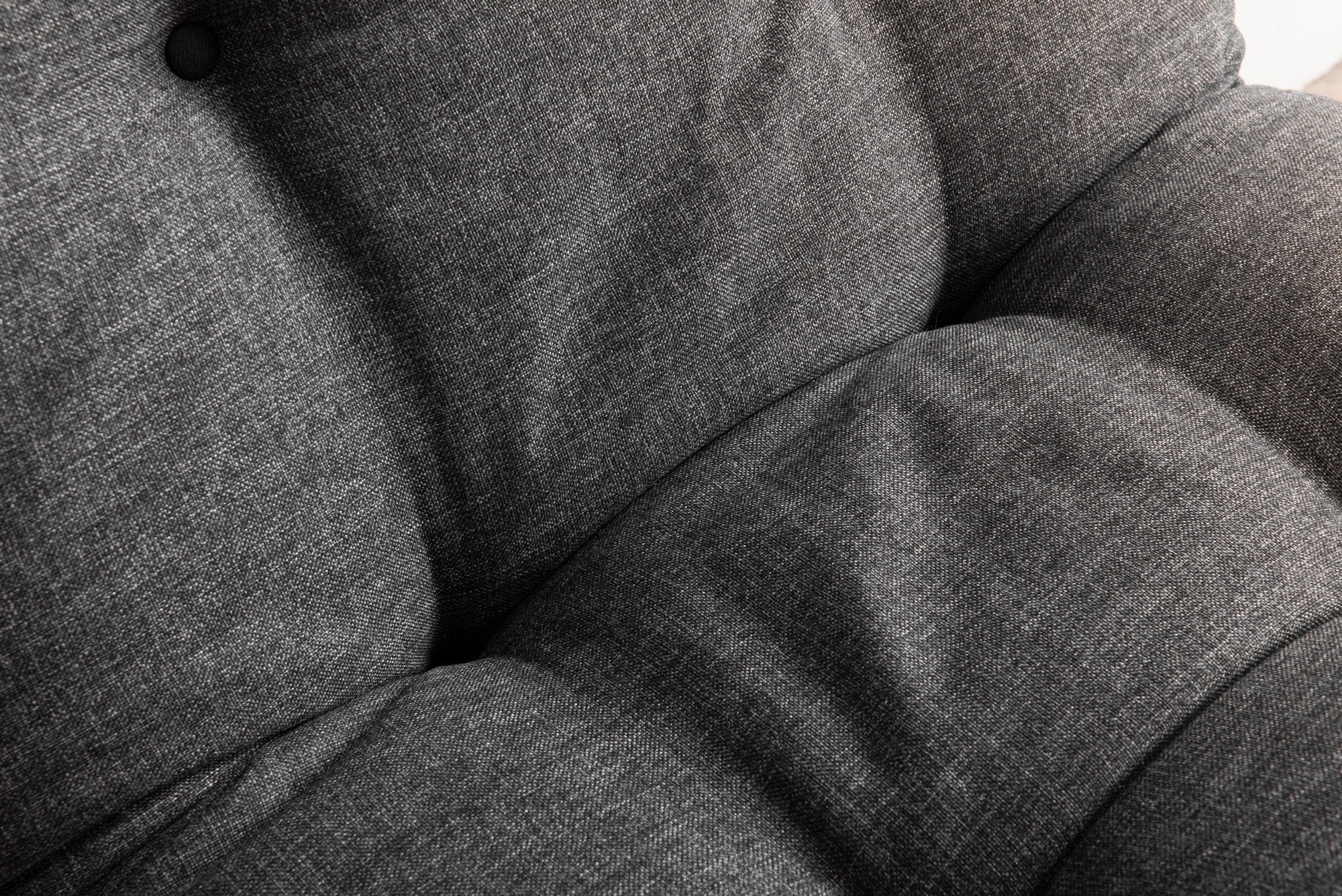 Sofá-cama versátil de 1 lugar, cinza escuro, estrutura 100% metálica, tecido de linho fácil de limpar | Encosto multiposições, capacidade de 100 kg, perfeito para espaços pequenos