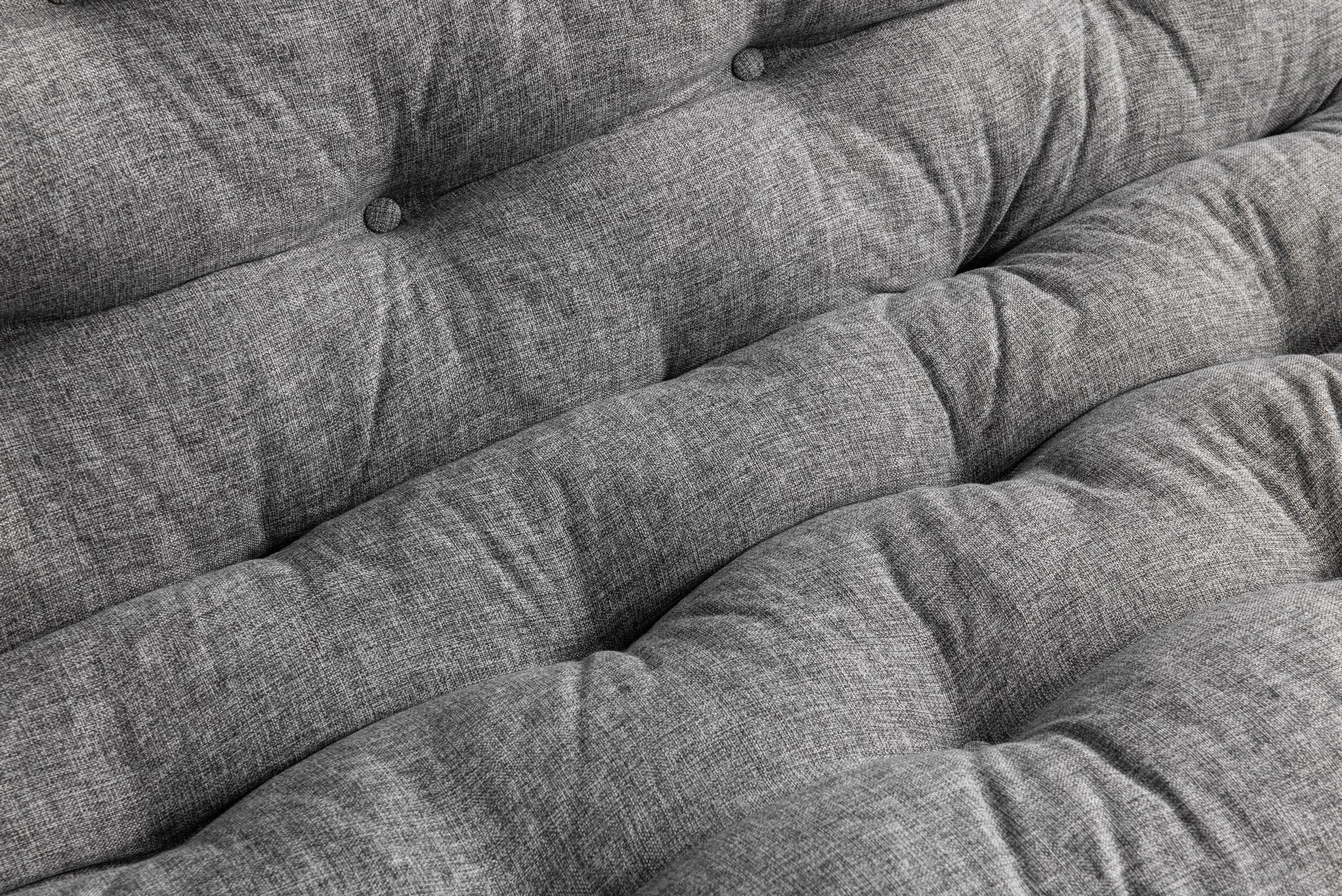 Sofá-cama de 3 lugares, linho cinza claro, 185 x 82 x 92 cm | Estrutura 100% metálica, encosto ajustável em 14 níveis, transforma-se em cama | Design elegante e funcional