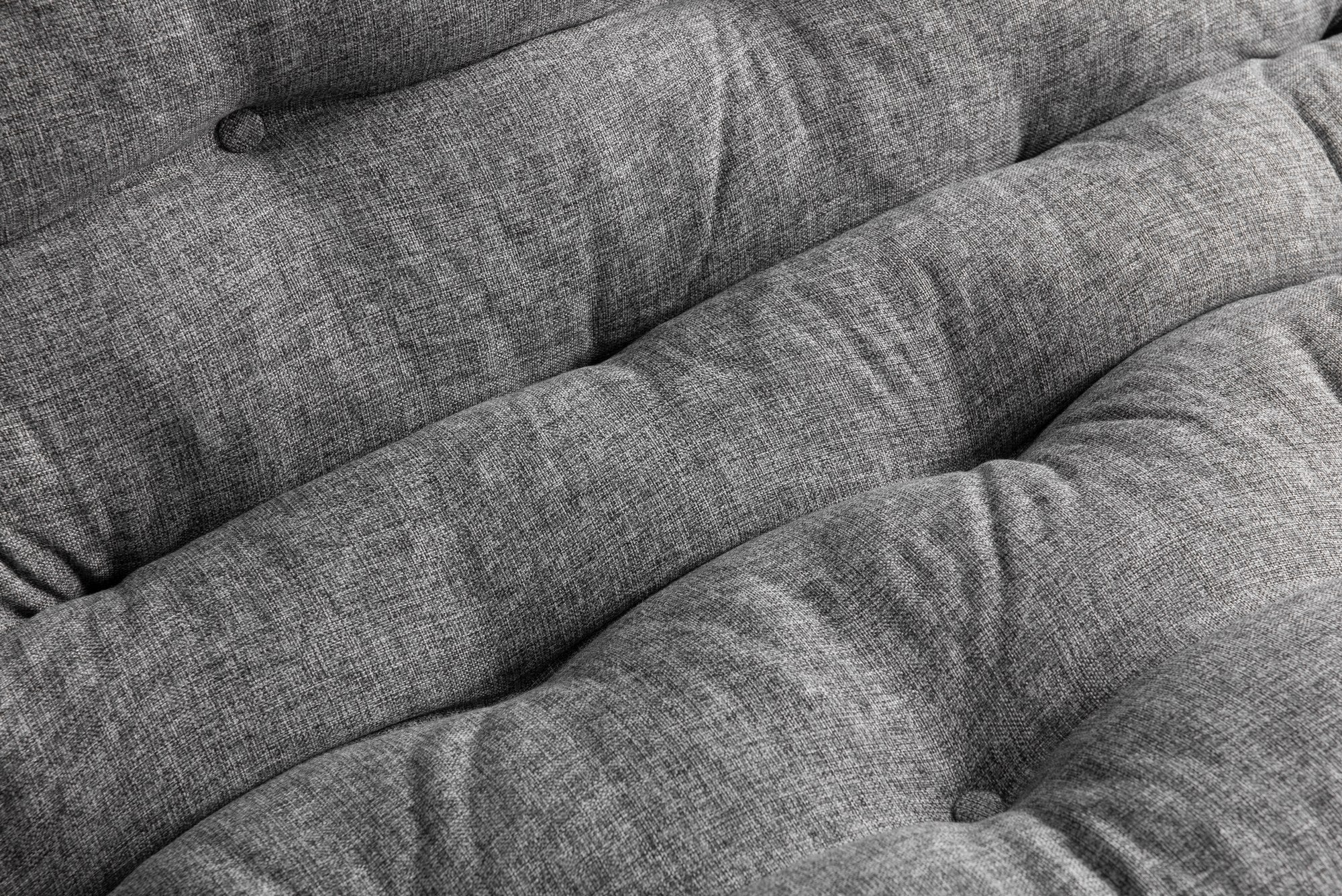 Sofá-cama de 3 lugares, linho cinza claro, 185 x 82 x 92 cm | Estrutura 100% metálica, encosto ajustável em 14 níveis, transforma-se em cama | Design elegante e funcional