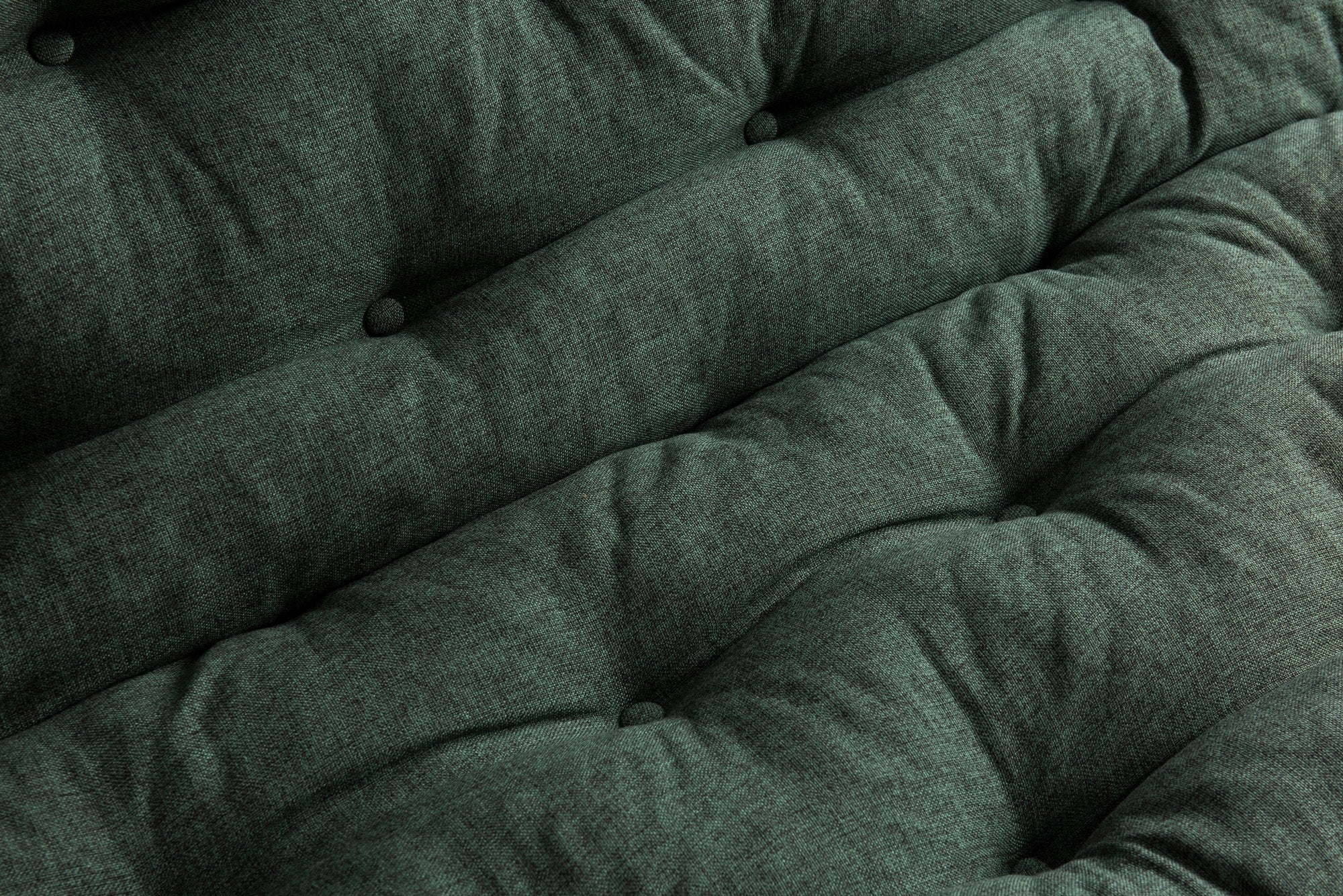 Sofá-cama de 3 lugares, tecido de linho verde, 185 x 82 x 92 cm | Estrutura 100% metálica, encosto ajustável em 14 níveis, fácil conversão para cama | Elegante e funcional
