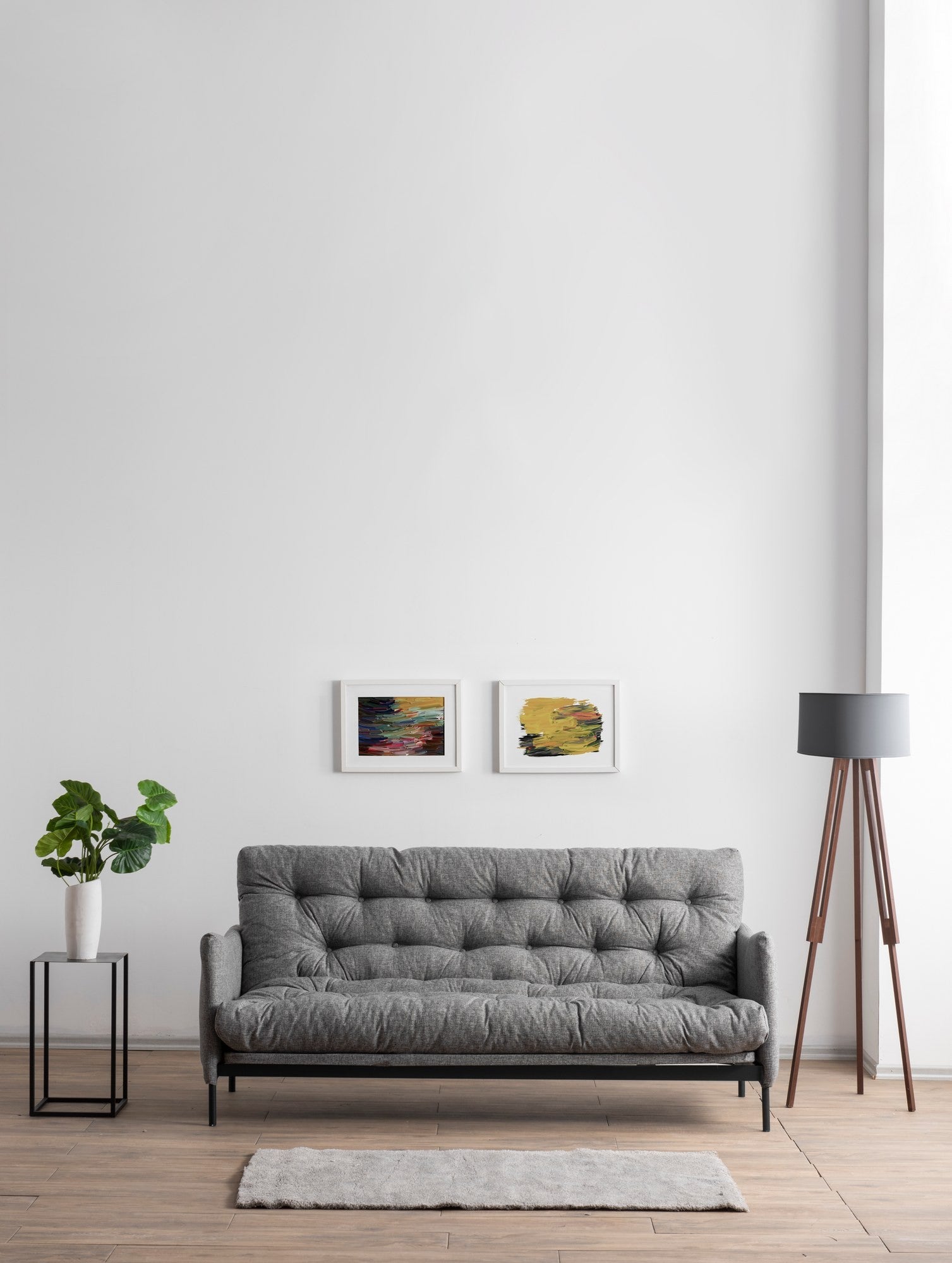 Sofá-cama versátil de 3 lugares, linho cinza claro, 200 cm | Estrutura 100% metálica, encosto ajustável em 14 níveis, fácil conversão, peso máximo de 100 kg | Perfeito para espaços modernos