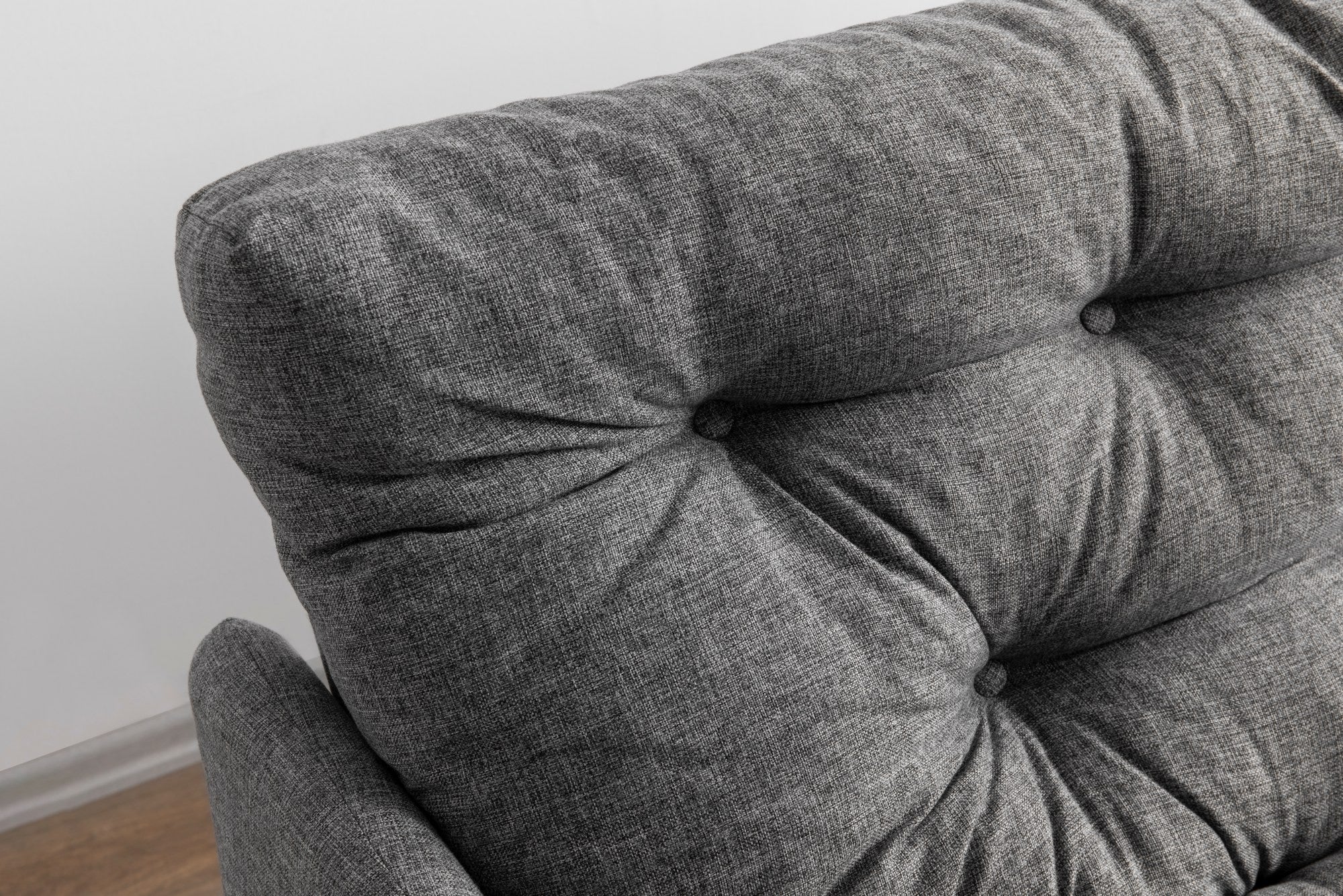 Sofá-cama versátil de 3 lugares, linho cinza claro, 200 cm | Estrutura 100% metálica, encosto ajustável em 14 níveis, fácil conversão, peso máximo de 100 kg | Perfeito para espaços modernos