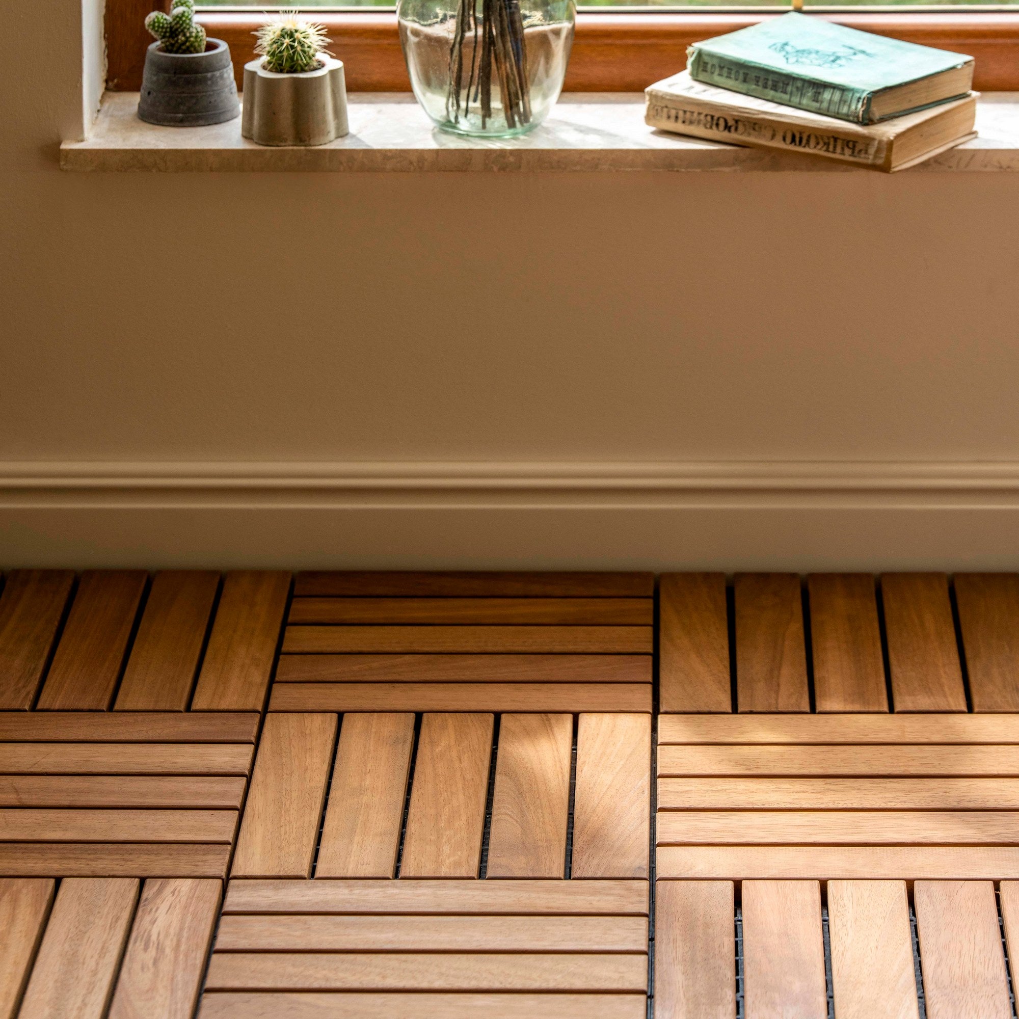 Azulejo de deck-Tile Deck-Marrom
