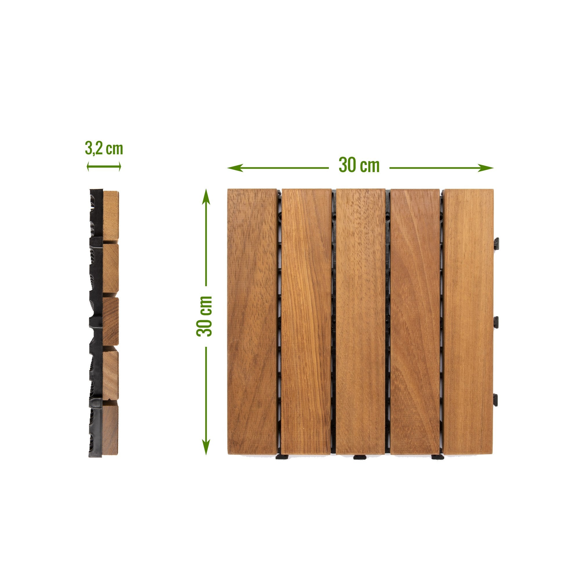 Azulejo de deck-Tile Deck-Marrom
