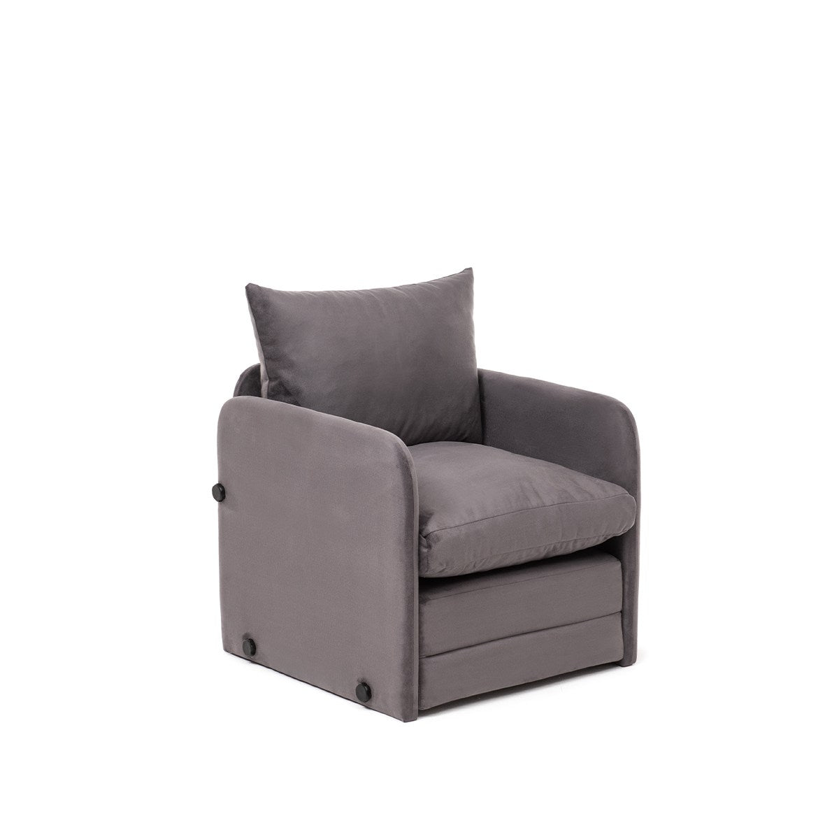 Sofá-cama de 1 lugar-Saga-Cinza