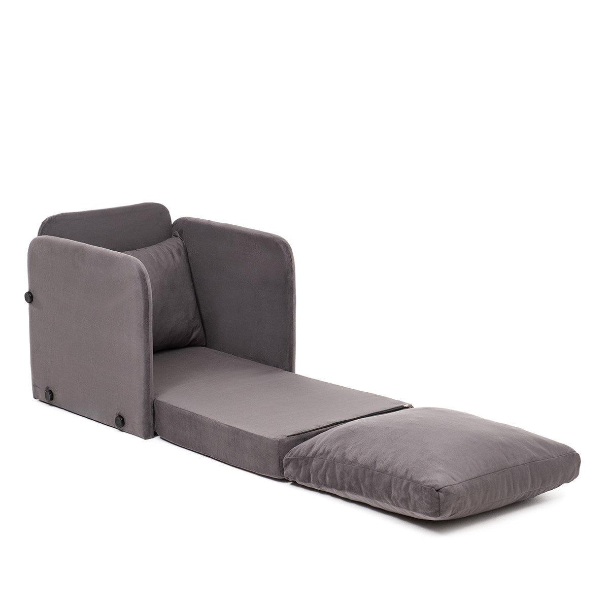 Sofá-cama de 1 lugar-Saga-Cinza