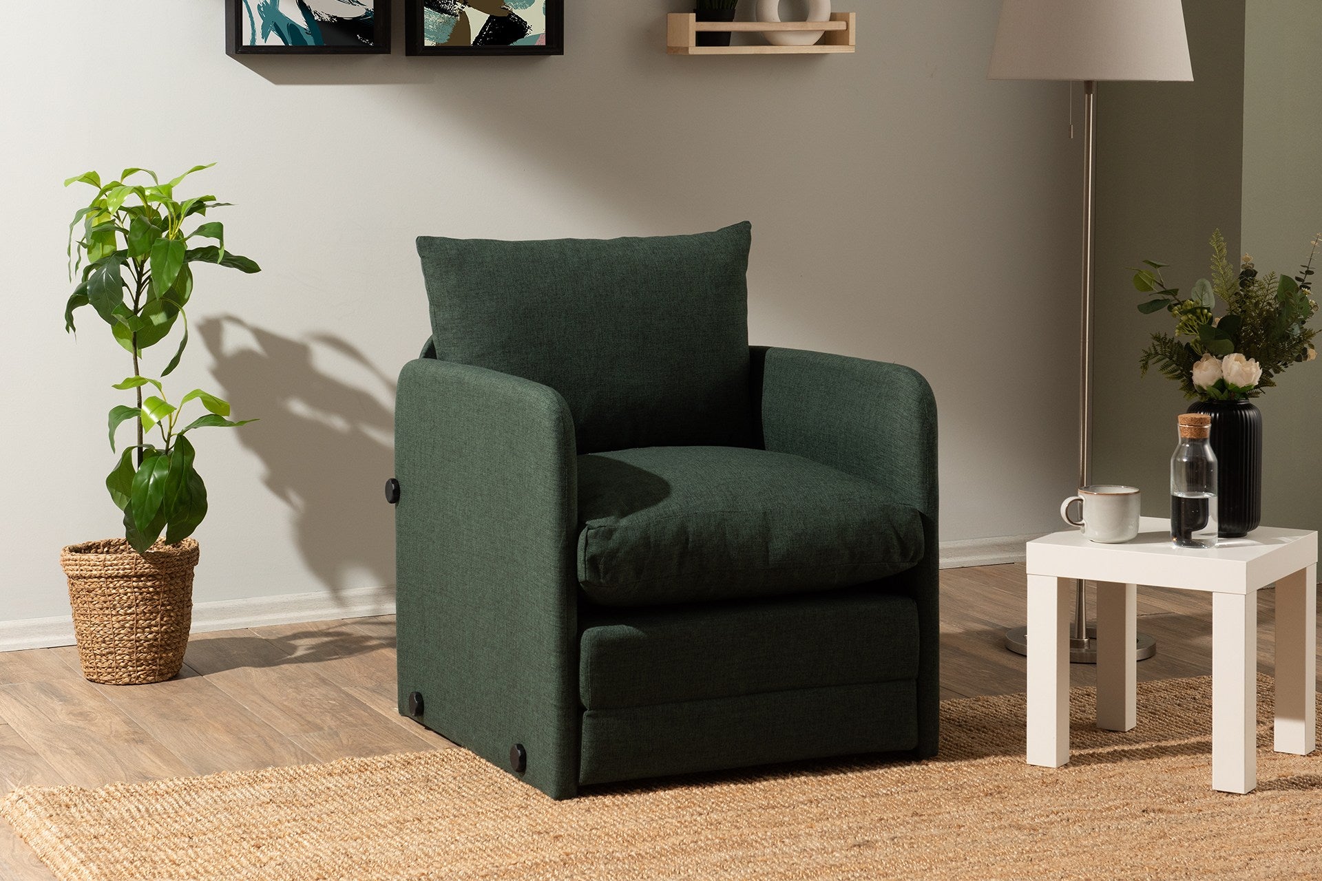 Sofá-cama de 1 lugar-Saga-Verde