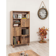 Estante em MDF revestido de melamina – 80 x 152 x 36 cm – Pinheiro Atlântico