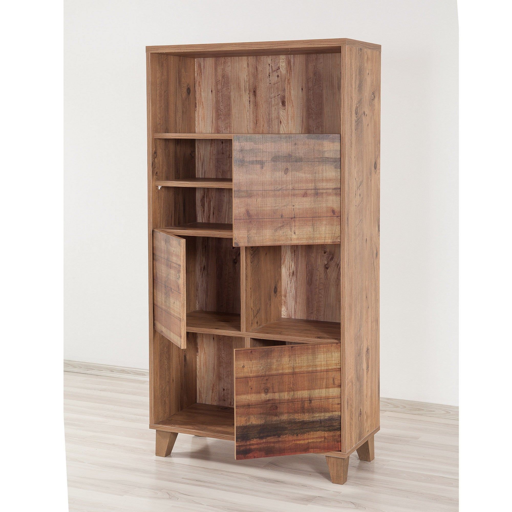 Estante em pinho atlântico – 80 cm x 155 cm x 36 cm – revestida em melamina