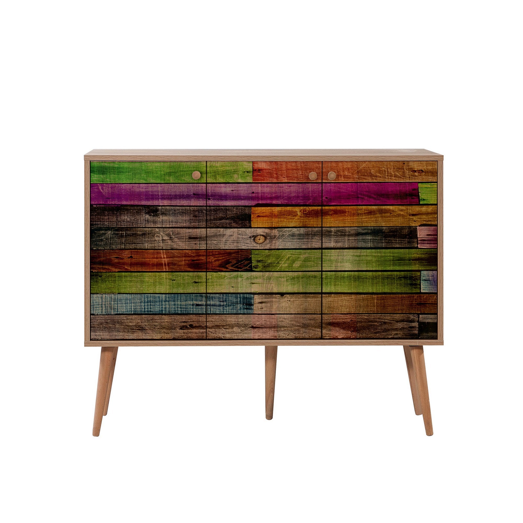 Aparador Moderno – 120 x 90 x 36 cm – Carvalho Sonoma – Melamina
