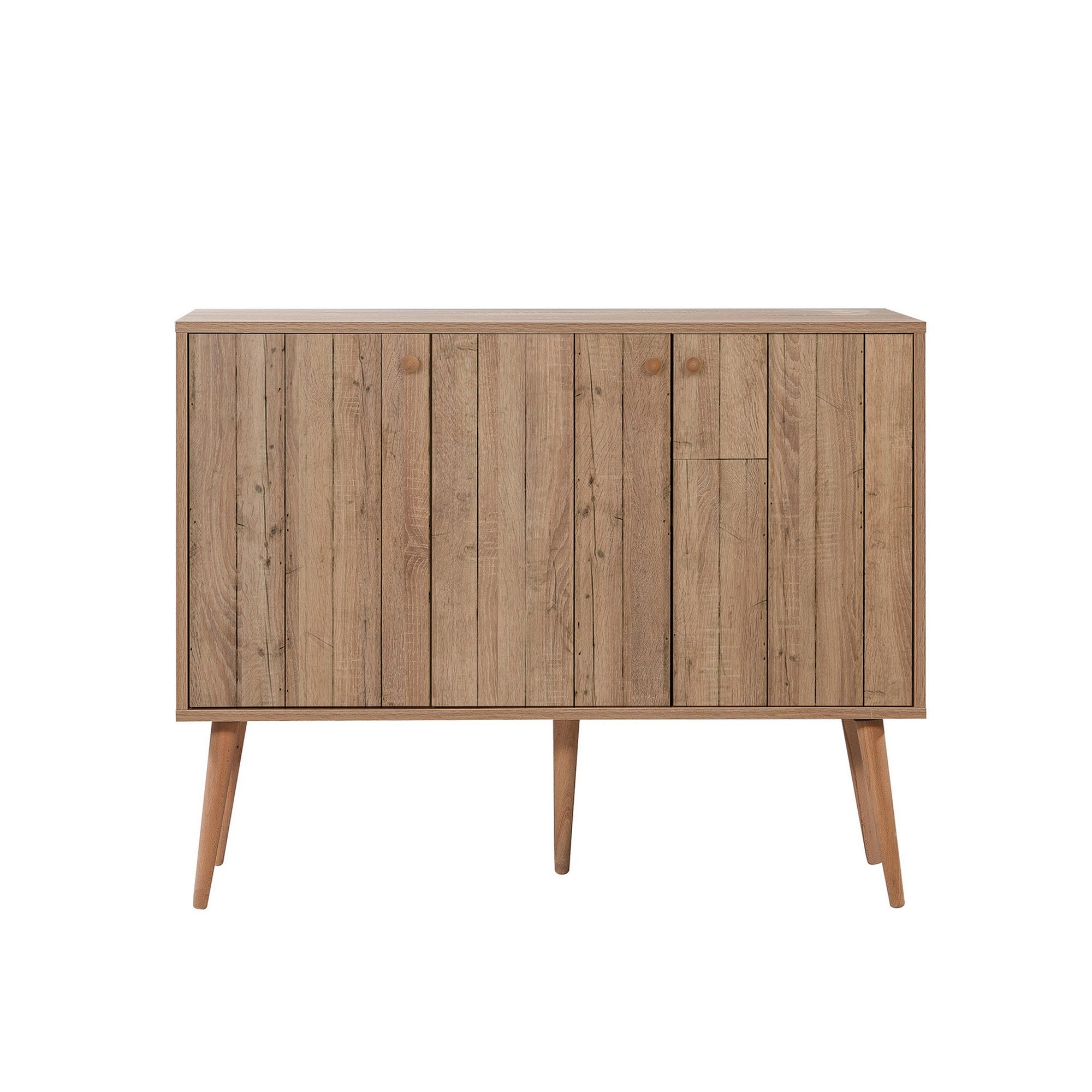 Aparador Moderno – 120 x 90 x 36 cm – Carvalho Sonoma – Melamina