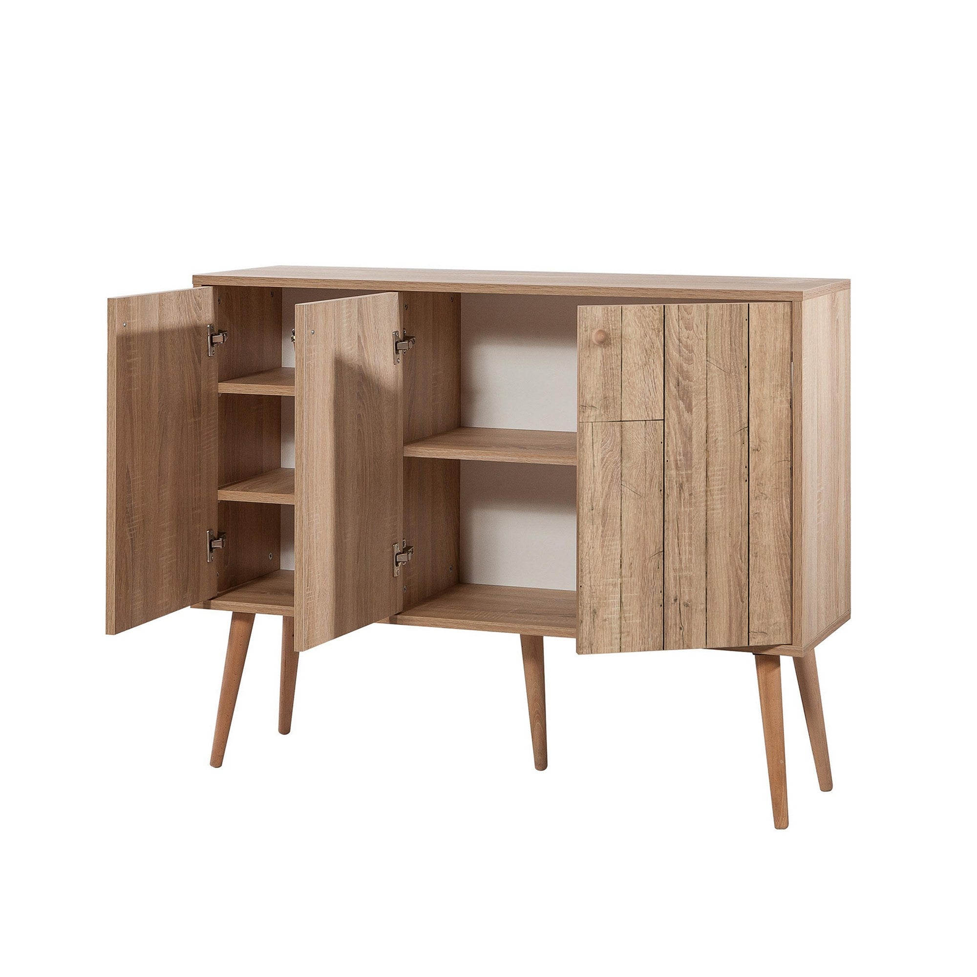 Aparador Moderno – 120 x 90 x 36 cm – Carvalho Sonoma – Melamina