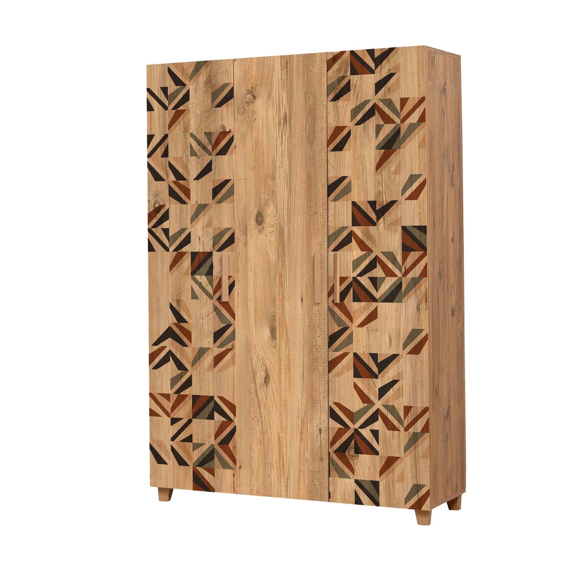 Guarda-roupa moderno – 120 x 189 x 48 cm – Pinho Atlântico – Melamina