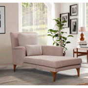 Cama de Dia Escandinava, Cor Salmão, Estrutura em Madeira de Faia, Tecido 100% Malha, Espuma 28 DNS, 79x100x167 cm | Elegante e Funcional para Espaços Modernos