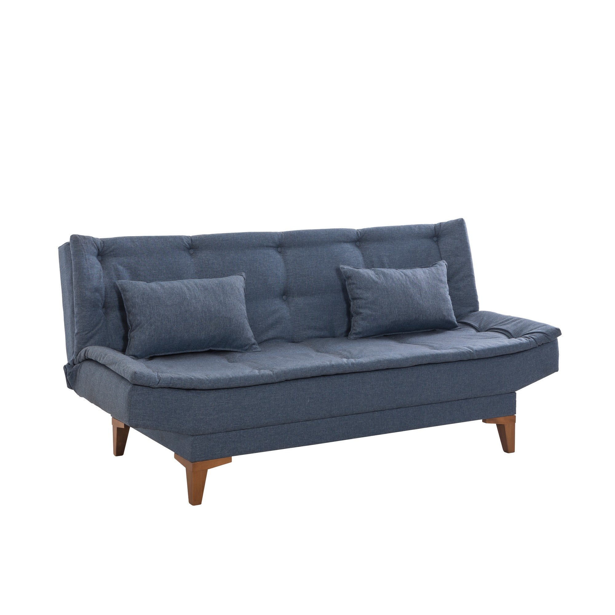 Sofá-cama de 3 lugares-Santo-Azul escuro