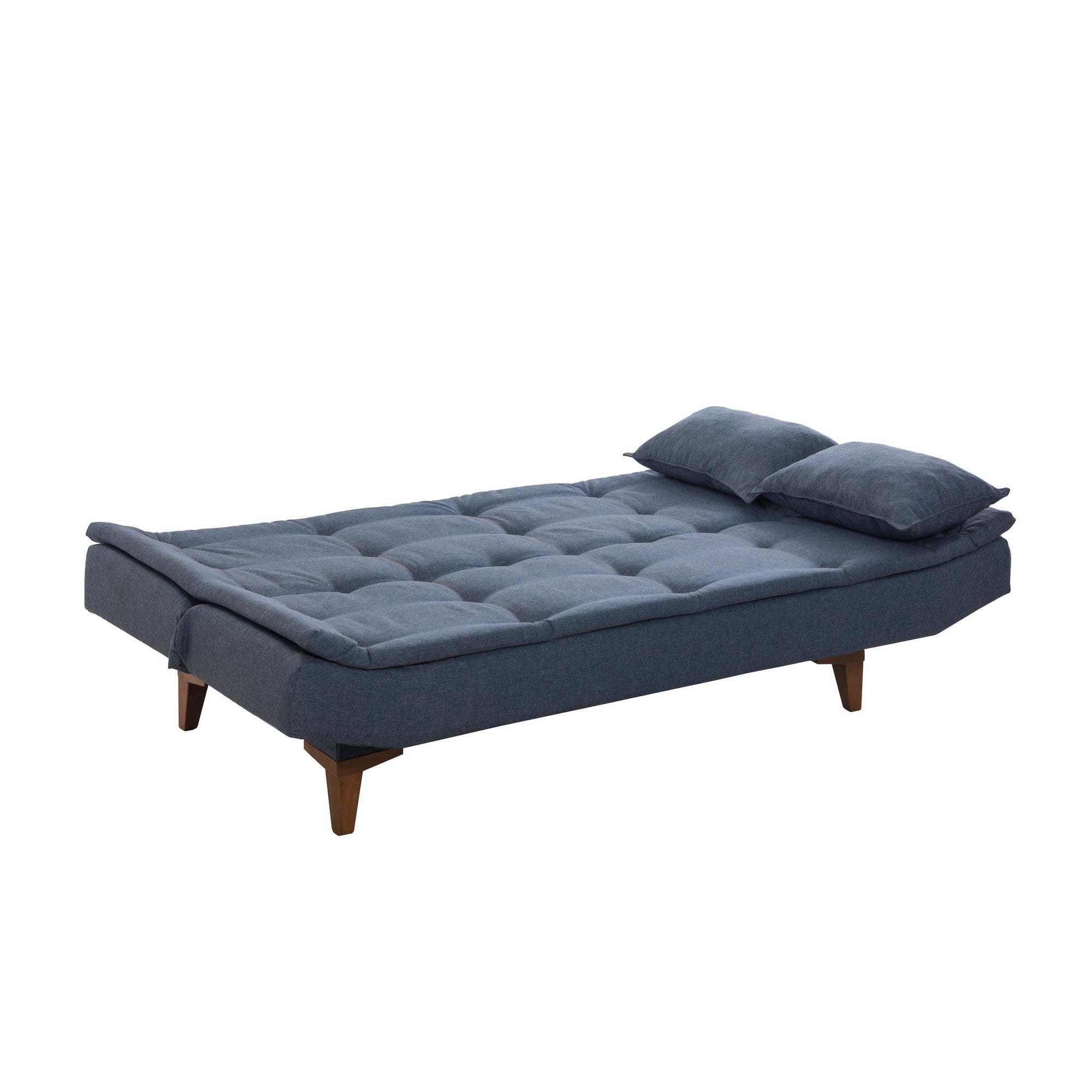 Sofá-cama de 3 lugares-Santo-Azul escuro