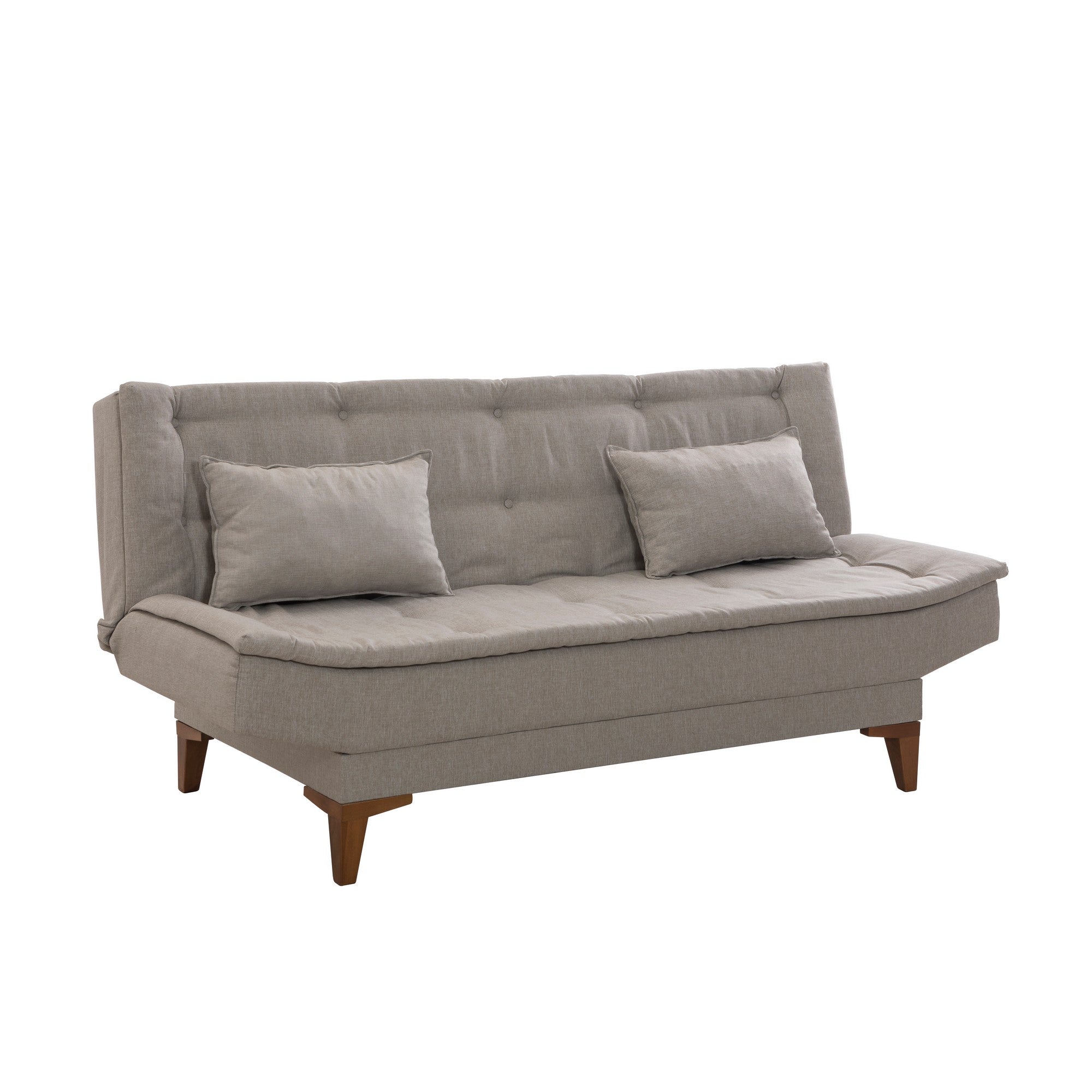 Sofá-cama de 3 lugares-Santo-Creme