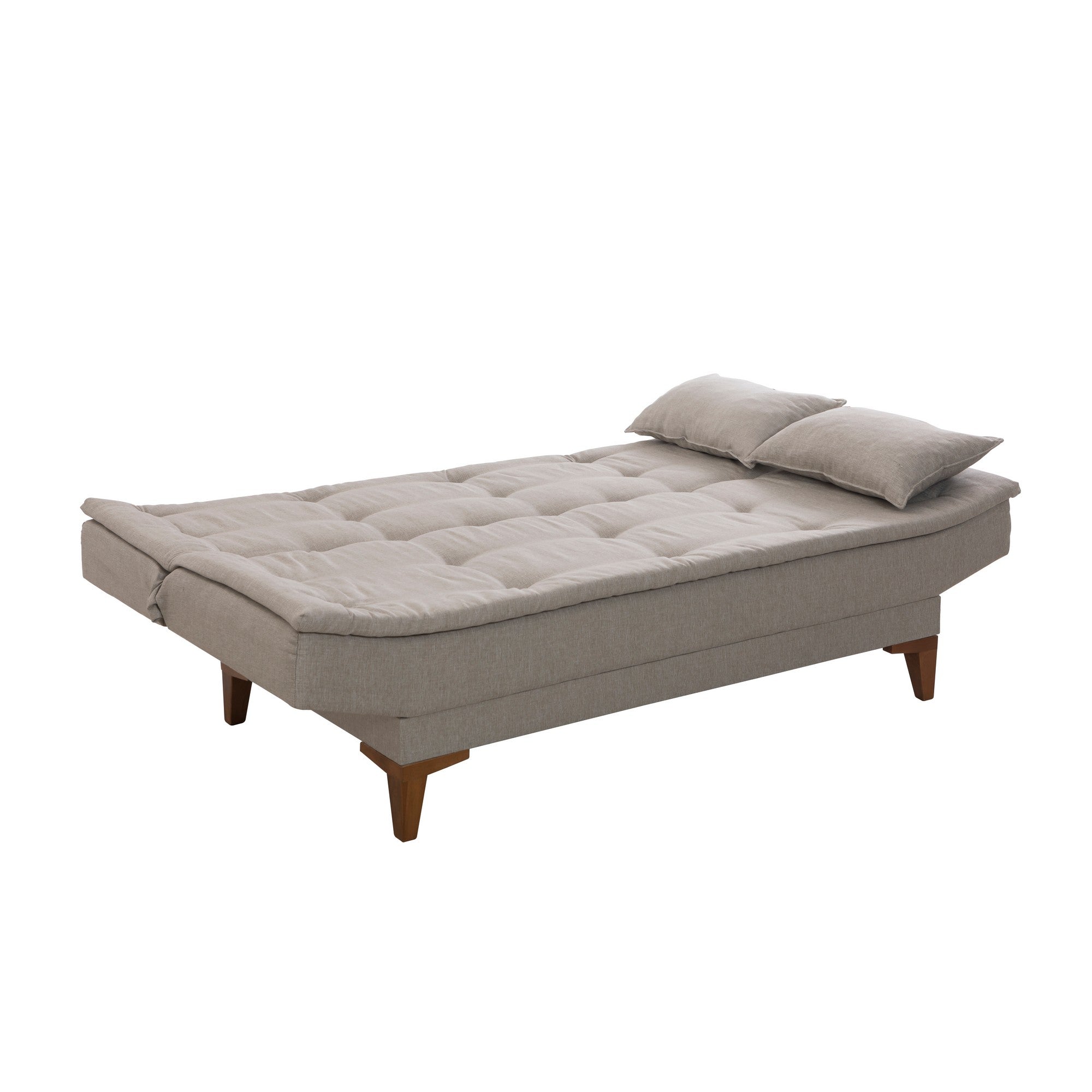 Sofá-cama de 3 lugares-Santo-Creme