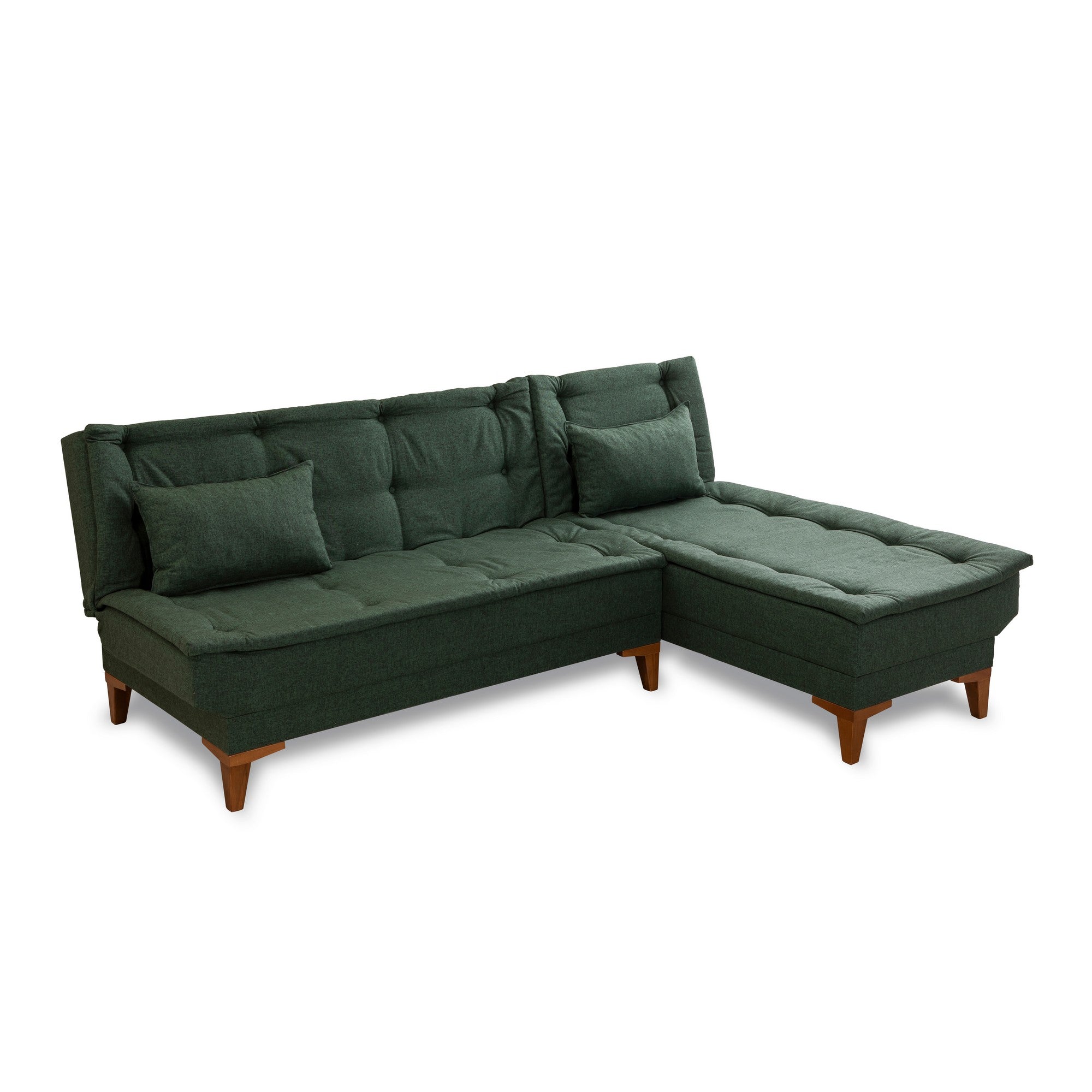 Sofá-cama de canto-Santo-Verde