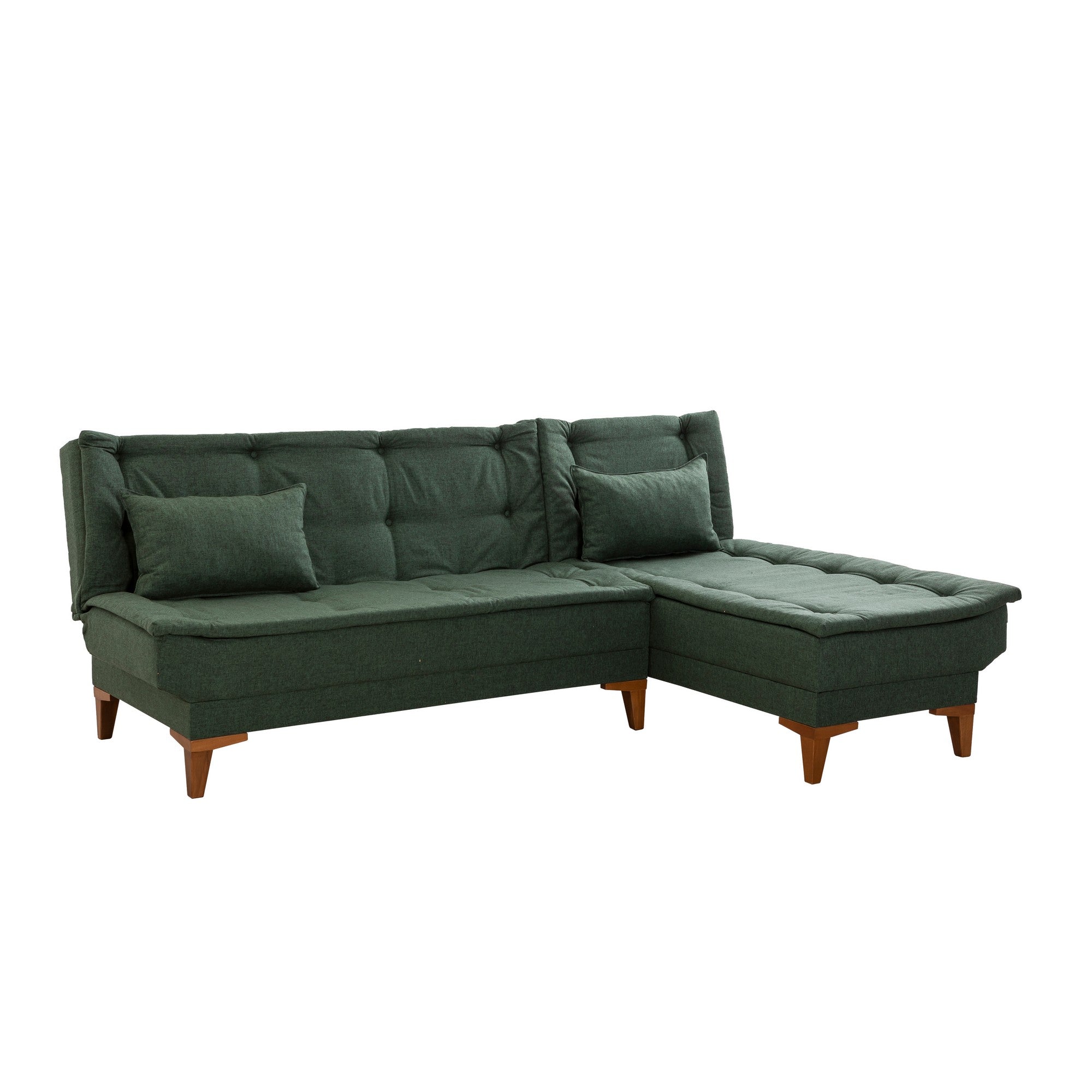 Sofá-cama de canto-Santo-Verde