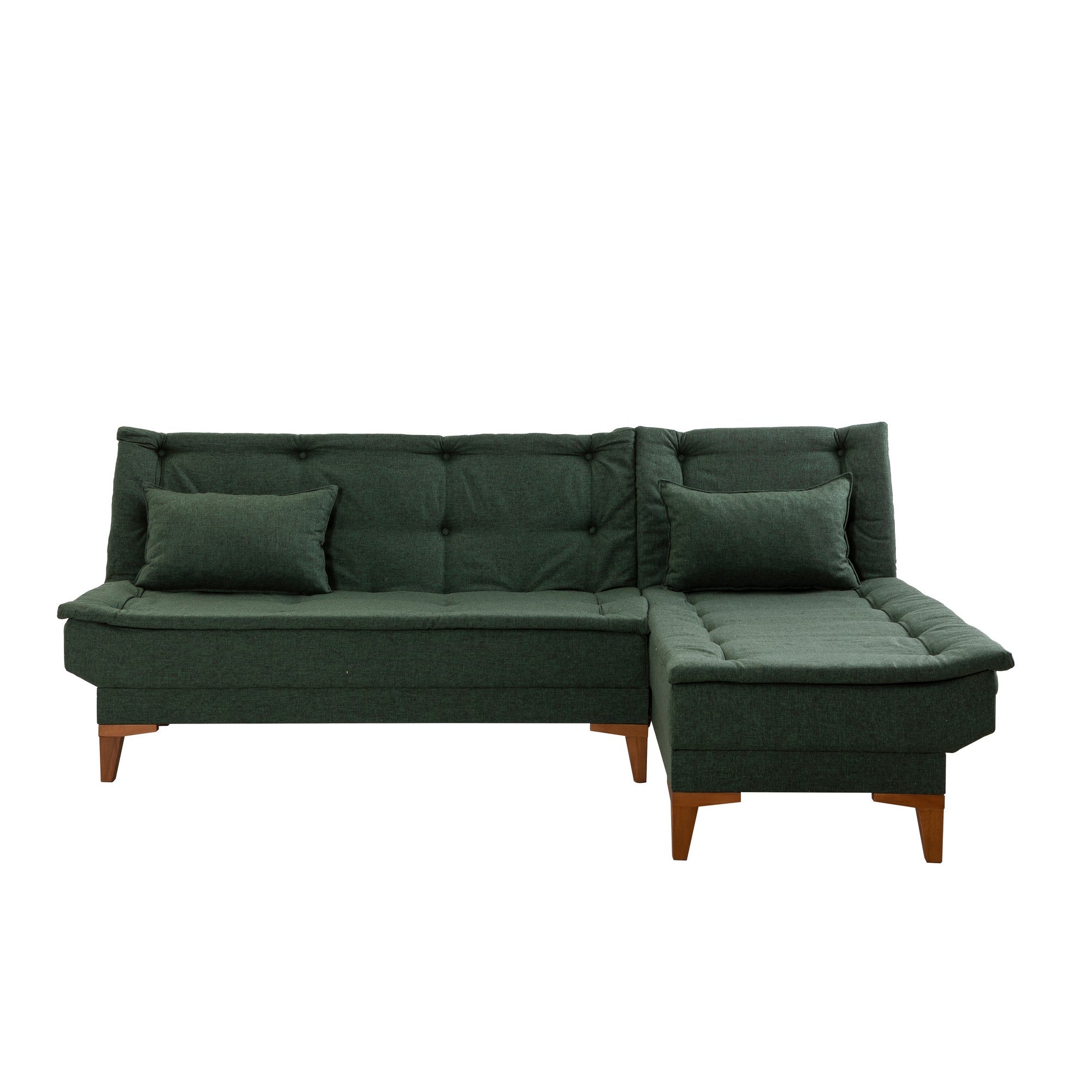 Sofá-cama de canto-Santo-Verde
