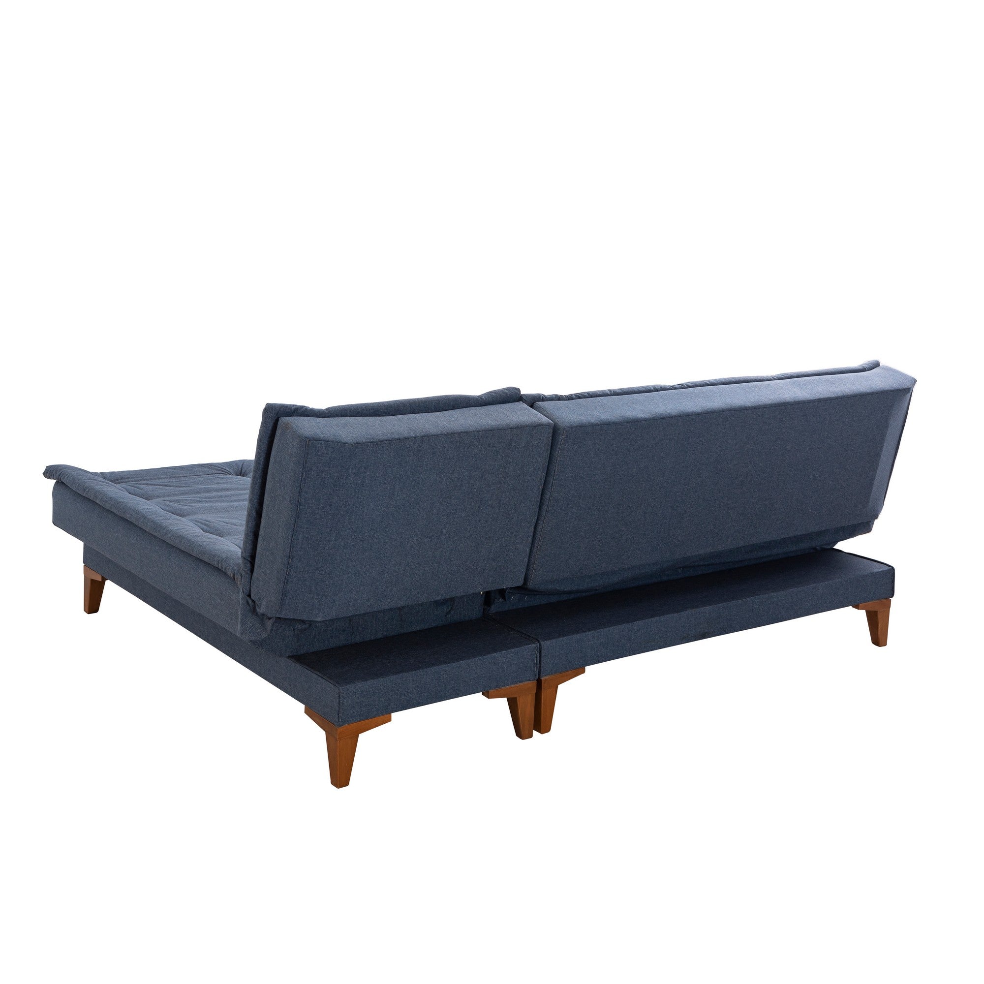 Sofá-cama de canto-Santo-Azul escuro