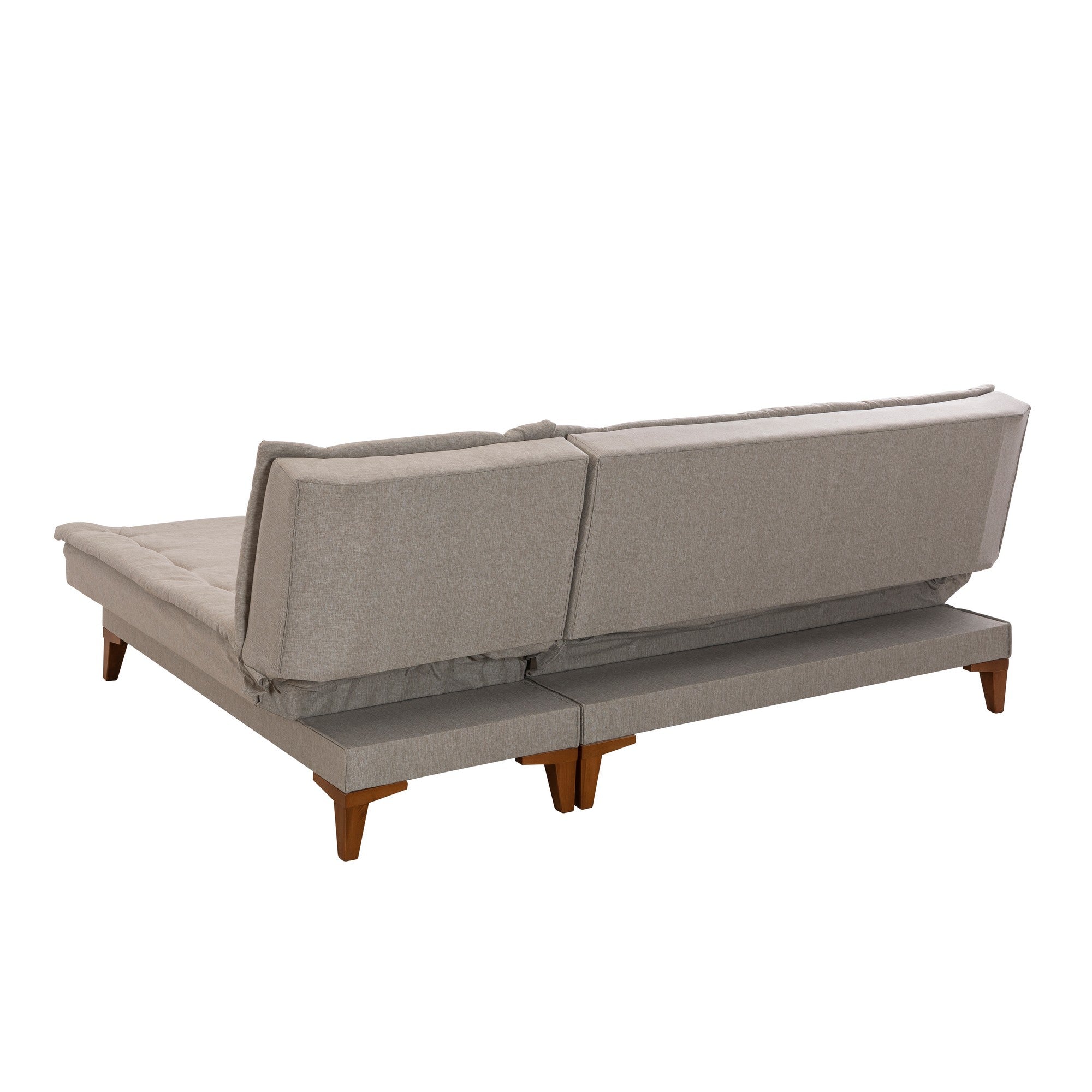 Sofá-cama de canto-Santo-Creme